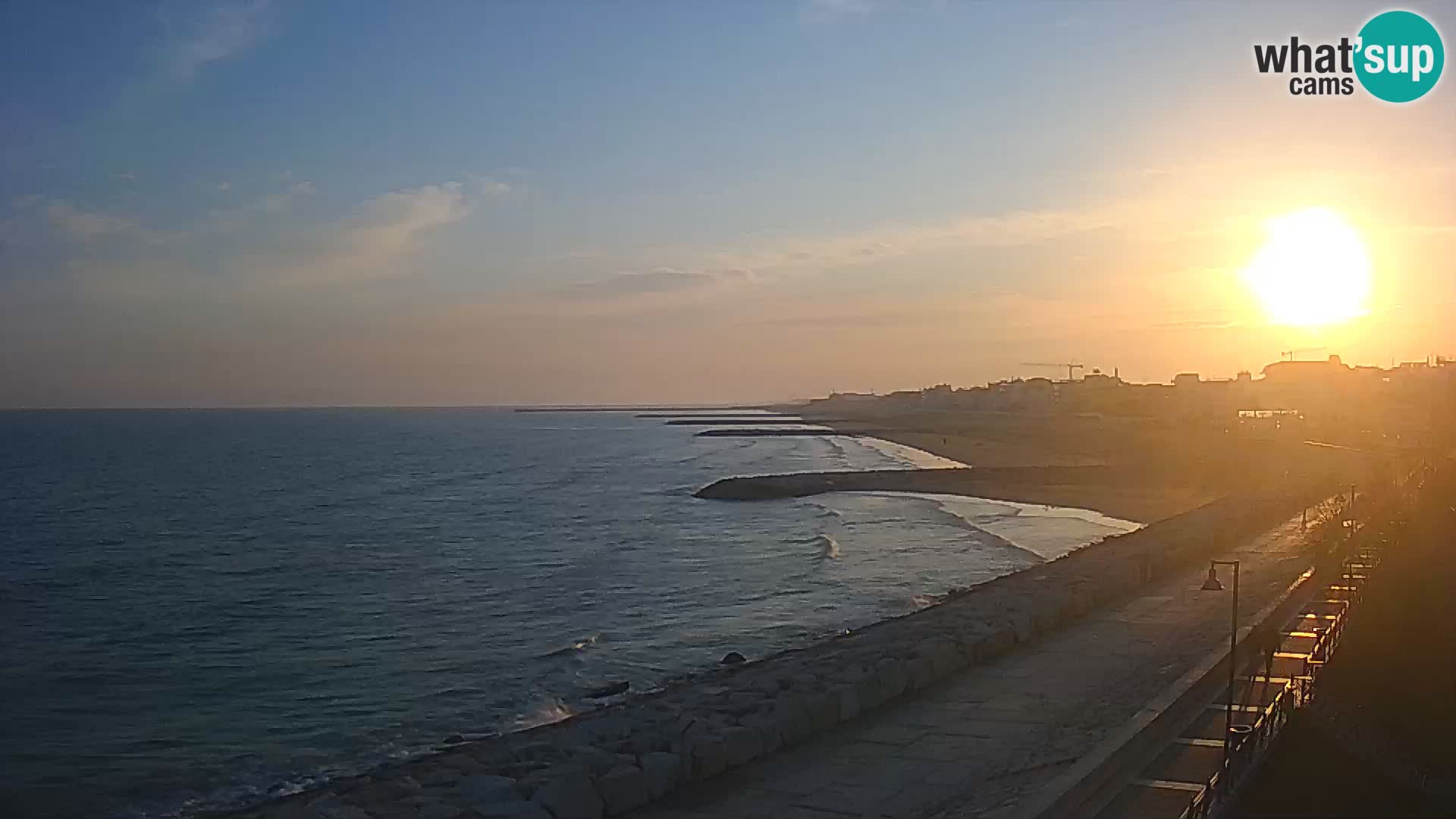 Webcam Caorle Ponente – Blick von Marinai di Caorle