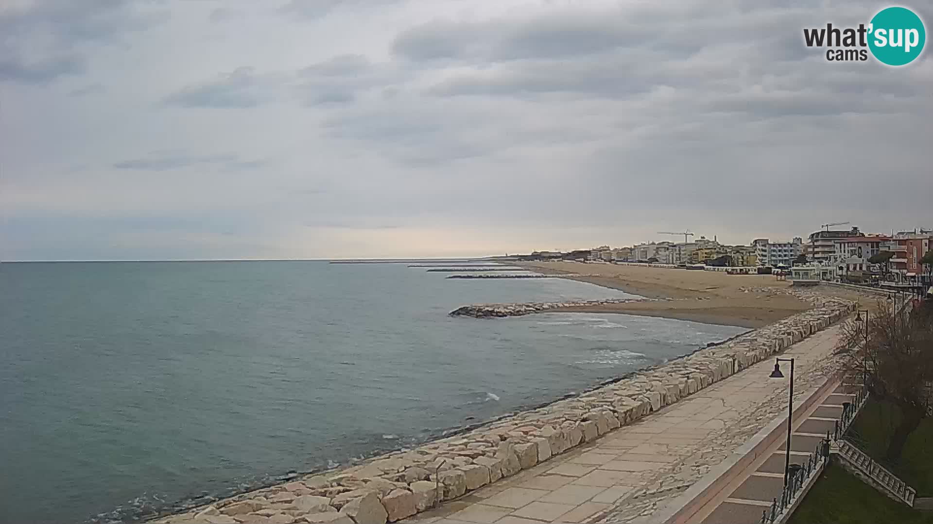 Webcam Caorle Ponente – Blick von Marinai di Caorle