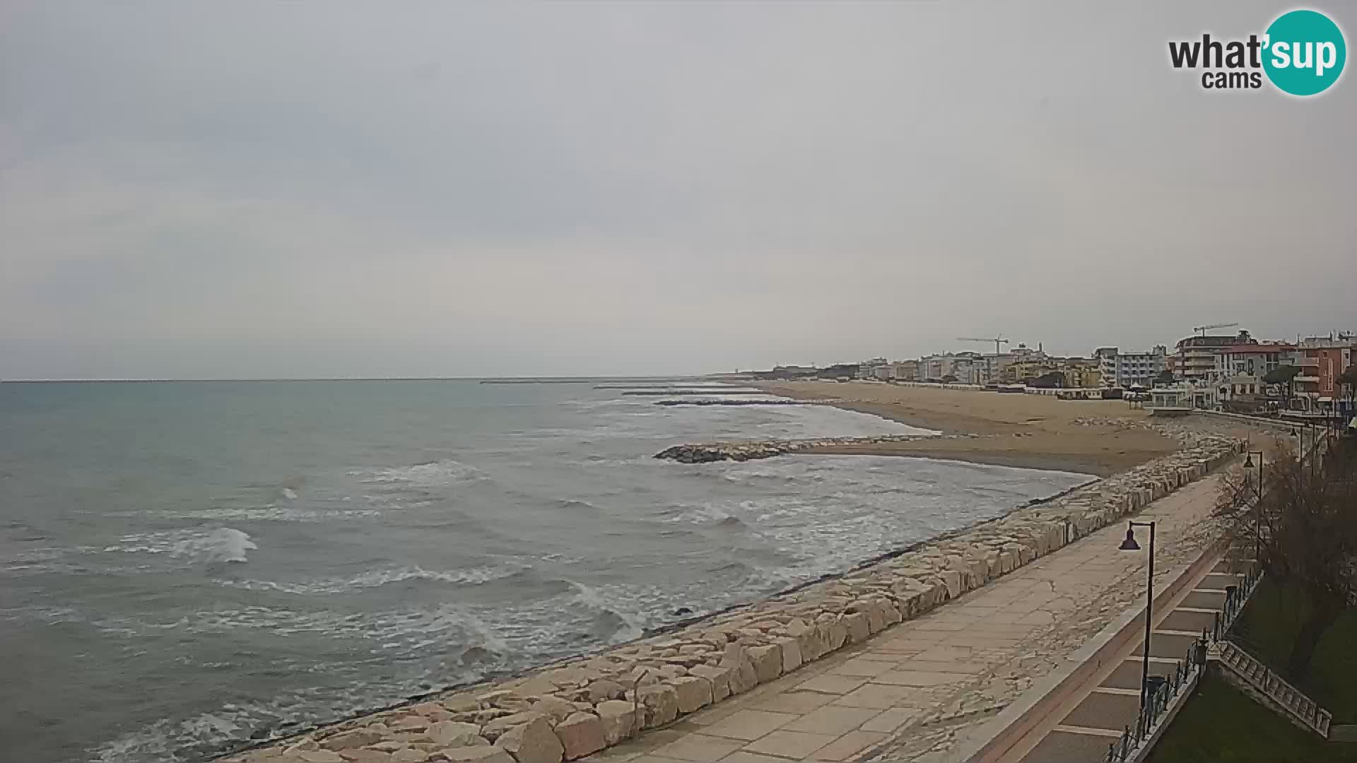 Webcam Caorle Ponente – Vue depuis les Marinai di Caorle