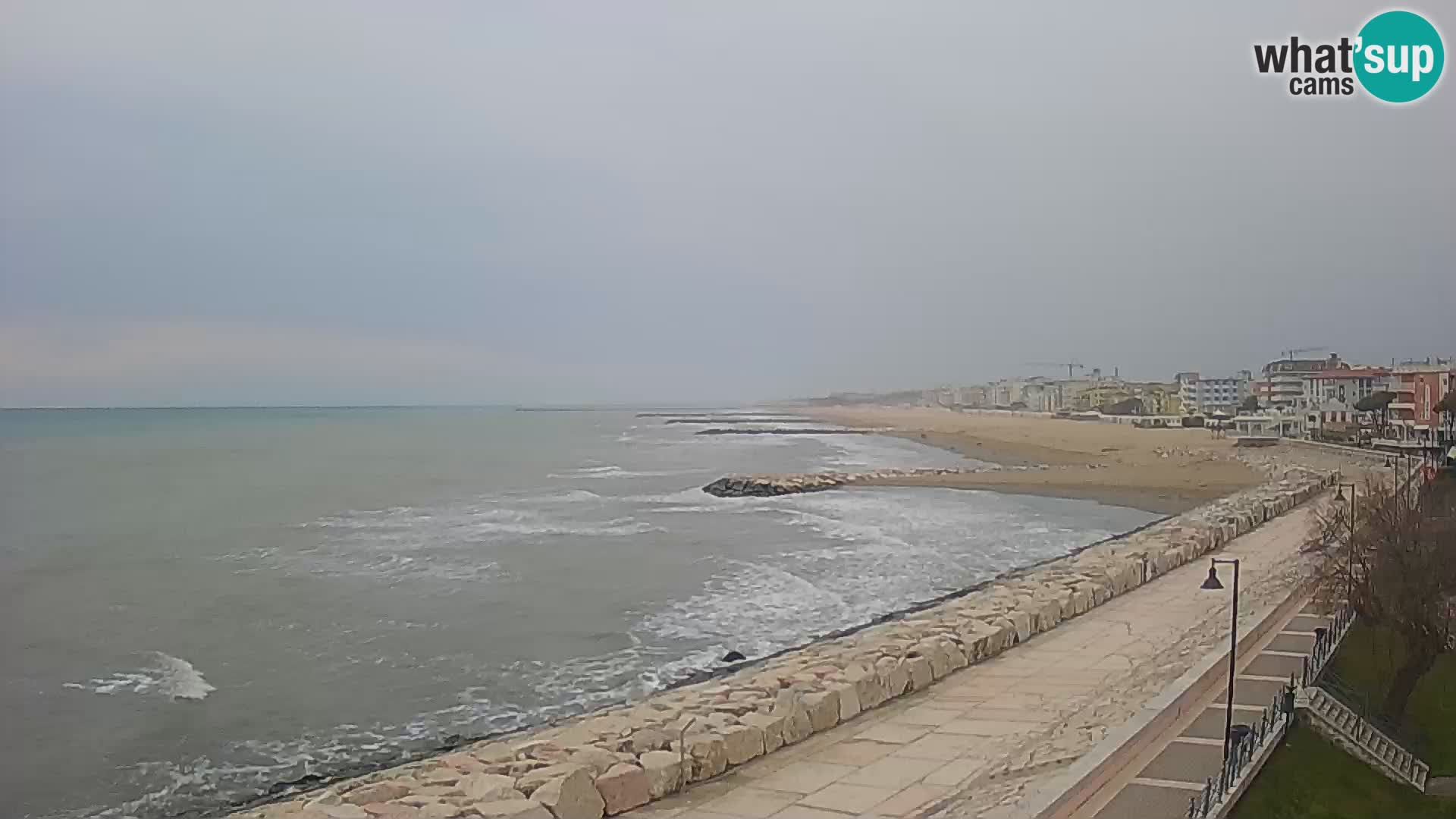 Webcam Caorle Ponente – Blick von Marinai di Caorle