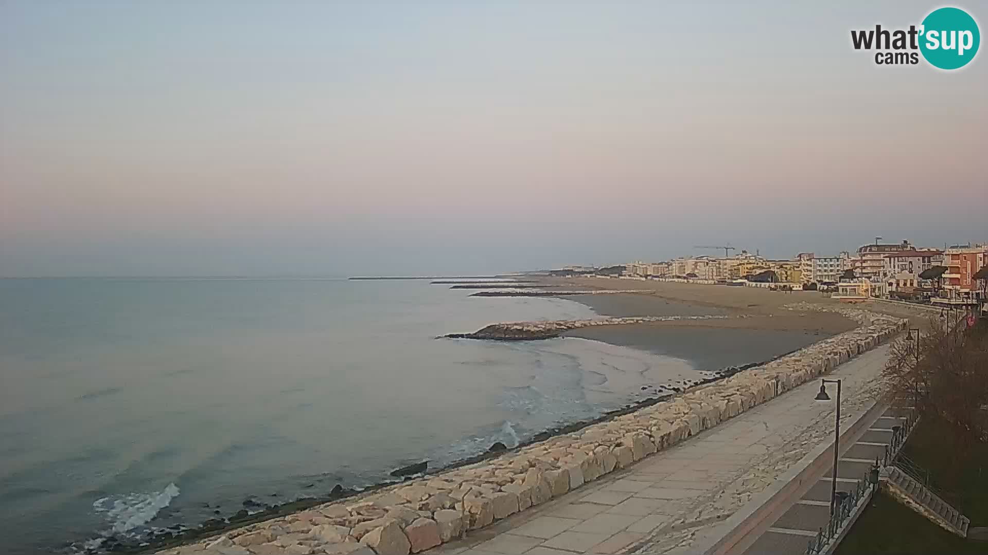 Webcam Caorle Ponente – Vue depuis les Marinai di Caorle