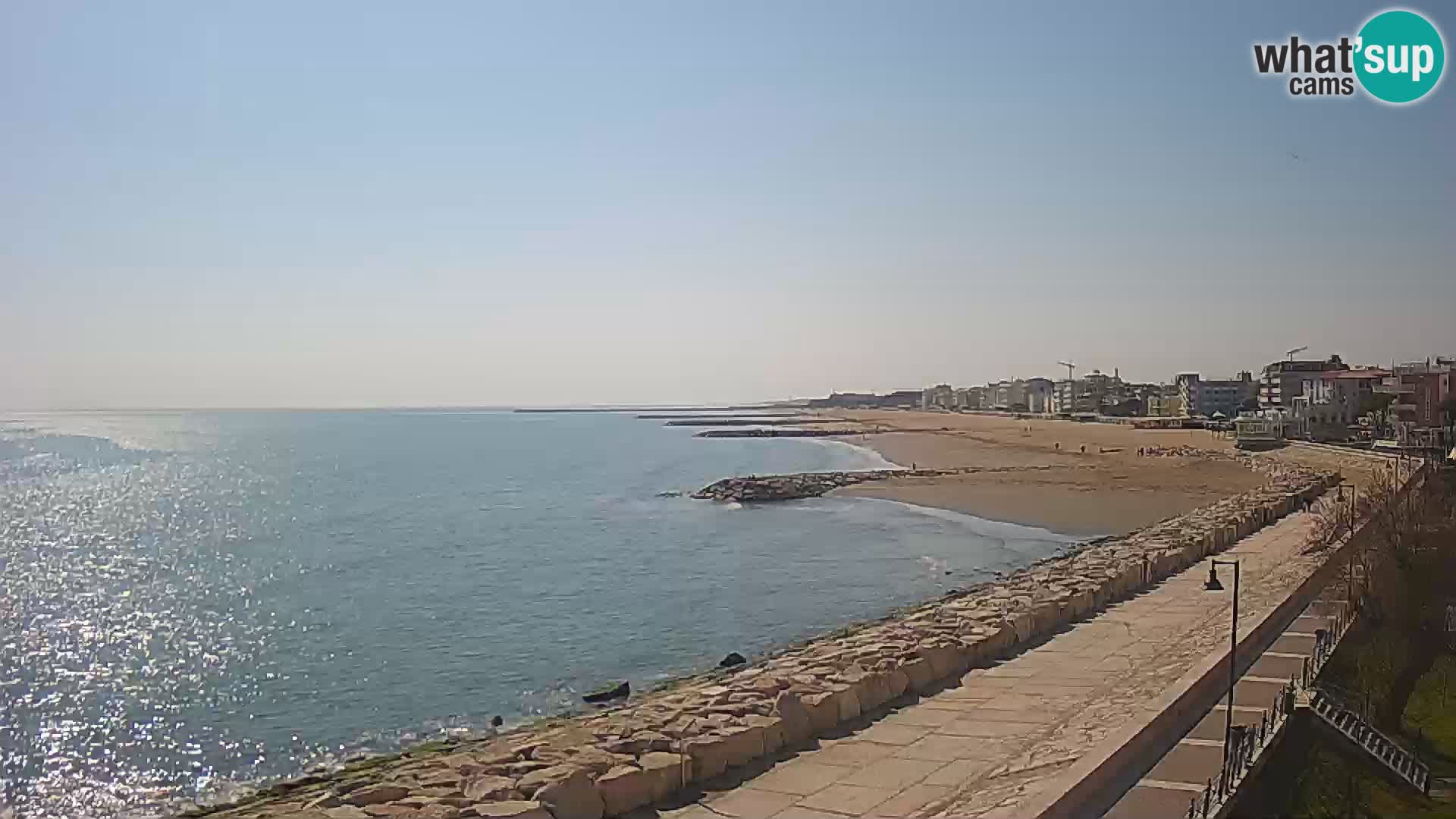 Webcam Caorle Ponente – Vue depuis les Marinai di Caorle