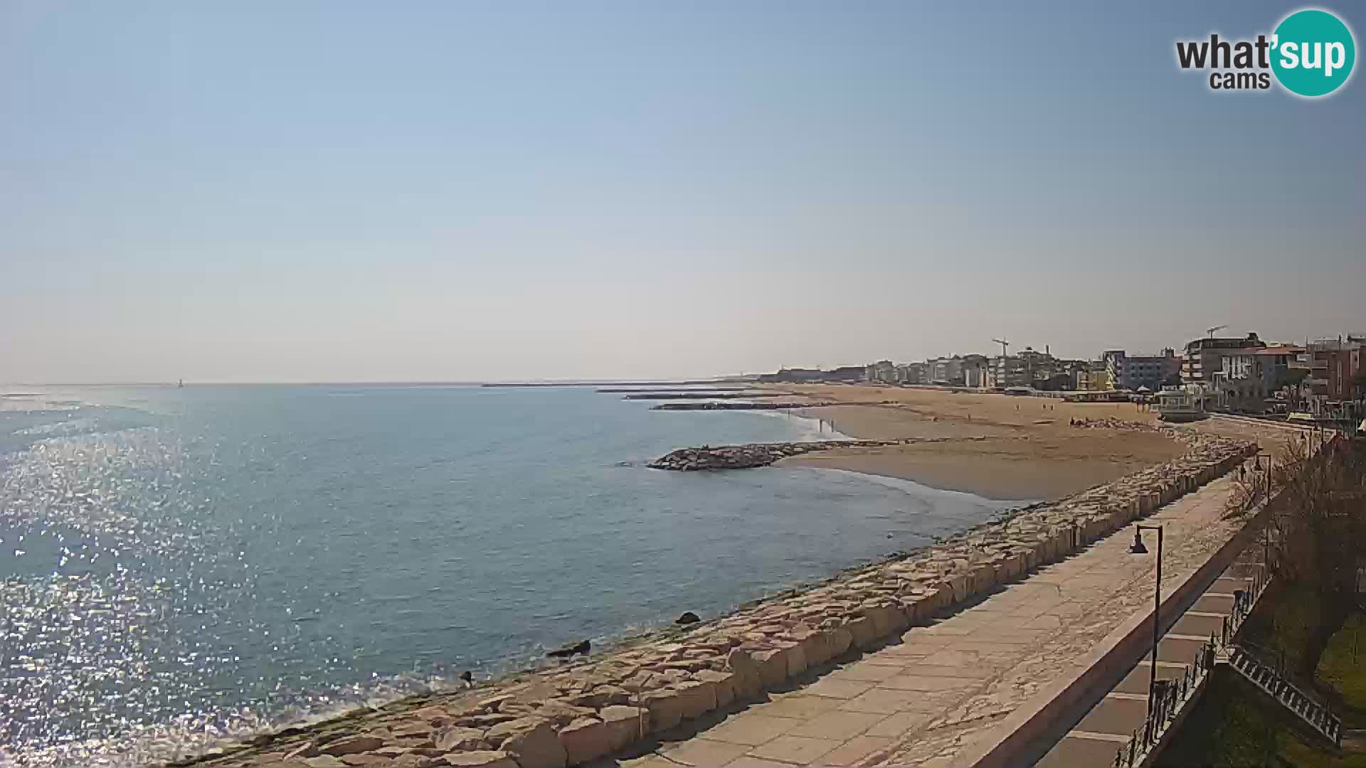 Webcam Caorle Ponente – Vue depuis les Marinai di Caorle