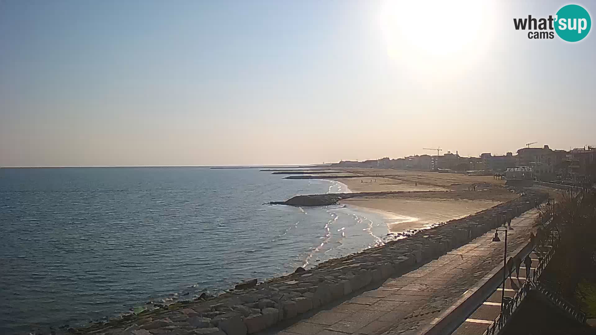 Webcam Caorle Ponente – Blick von Marinai di Caorle