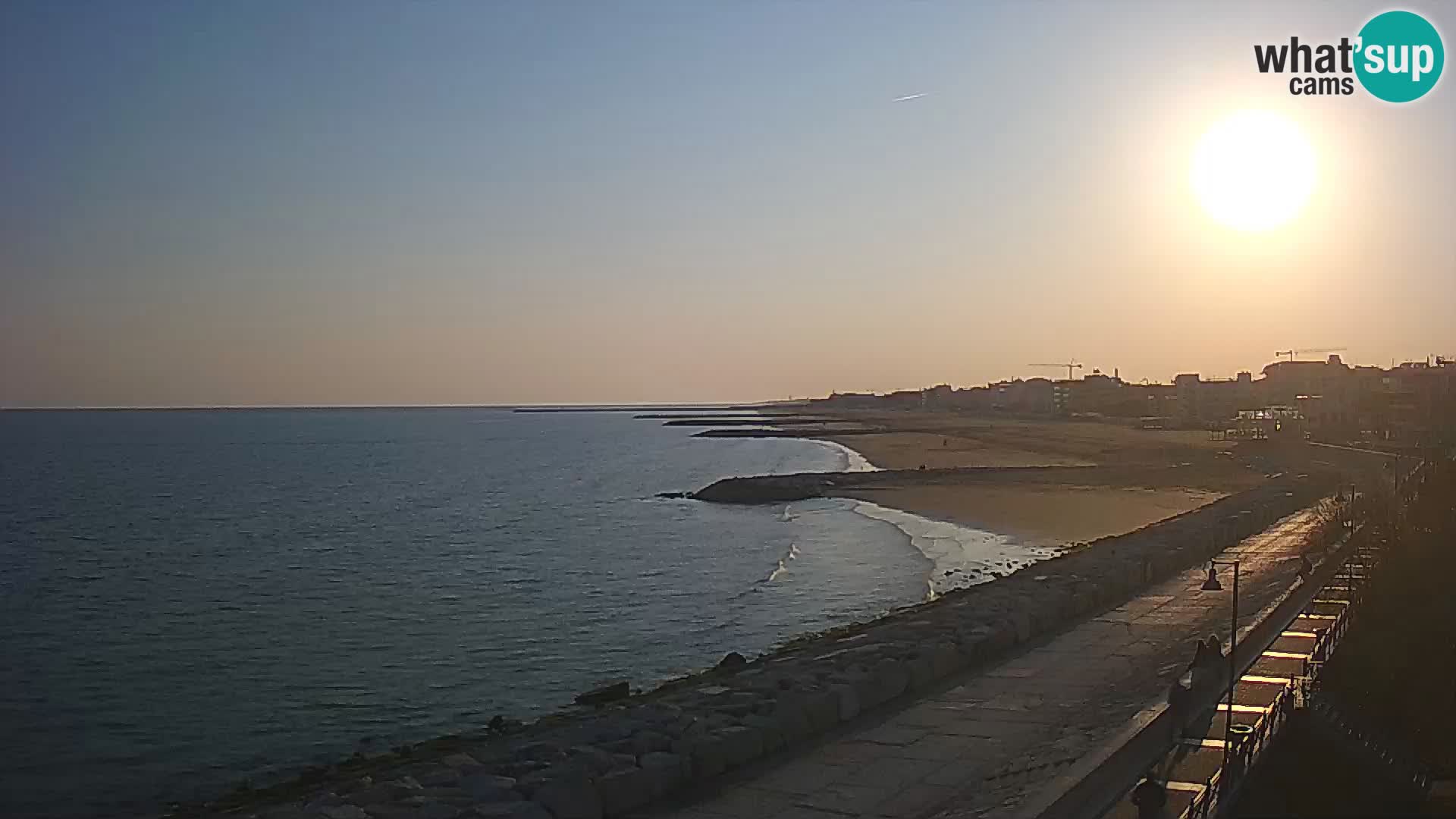 Webcam Caorle Ponente – Vue depuis les Marinai di Caorle