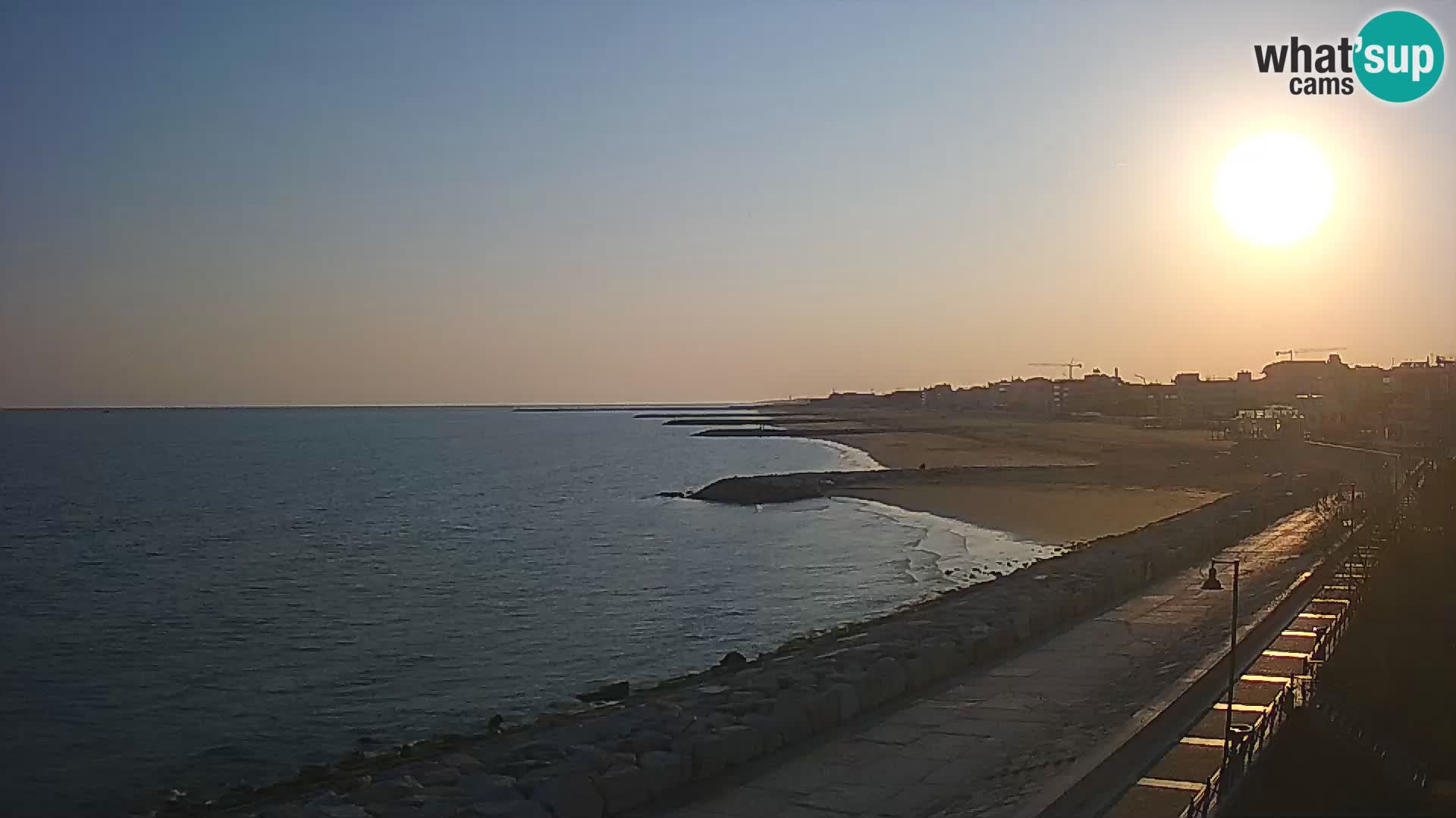 Webcam Caorle Ponente – Vue depuis les Marinai di Caorle