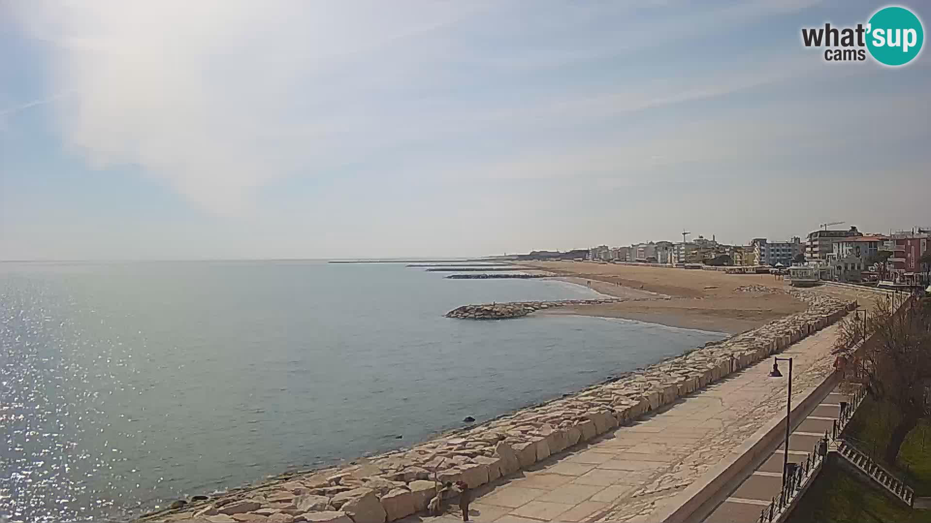 Webcam Caorle Ponente – Blick von Marinai di Caorle