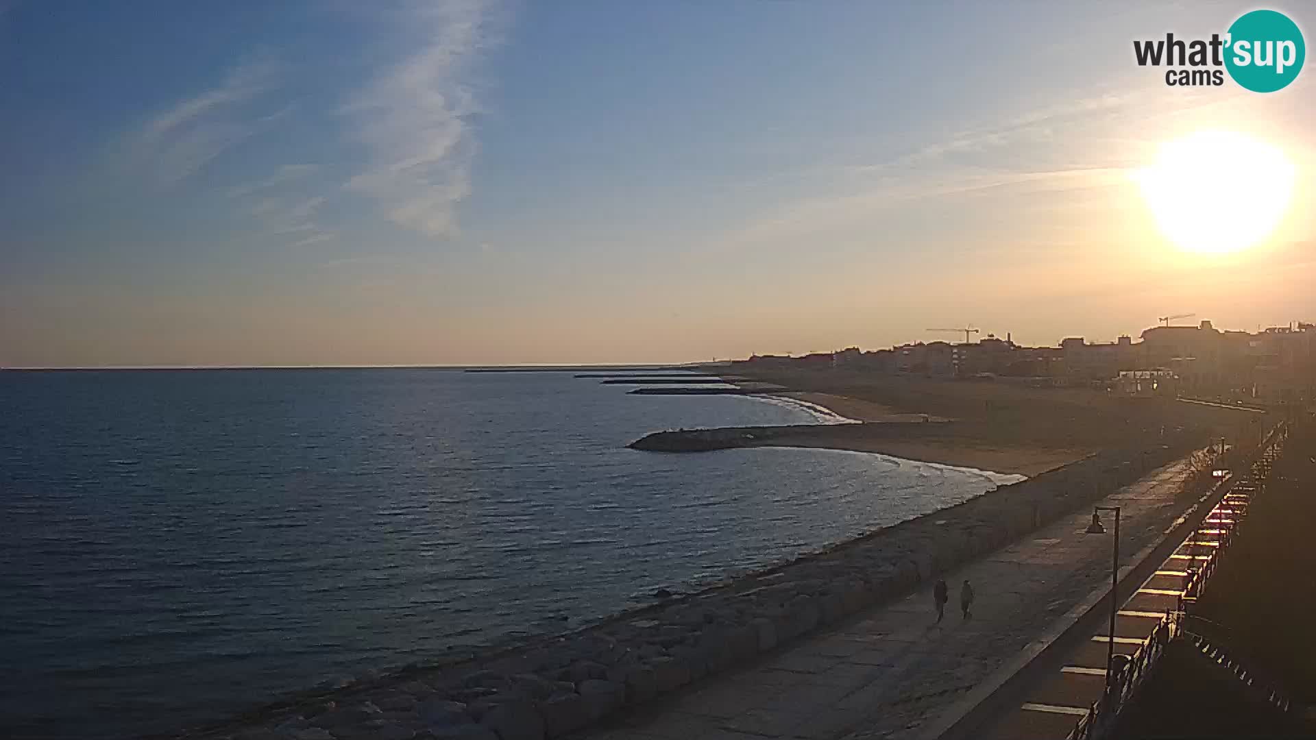 Webcam Caorle Ponente – Vue depuis les Marinai di Caorle