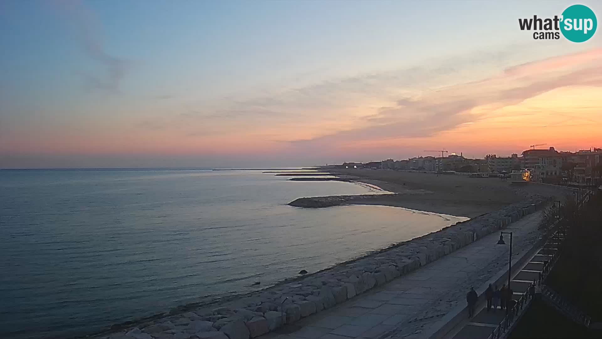 Webcam Caorle Ponente – Blick von Marinai di Caorle