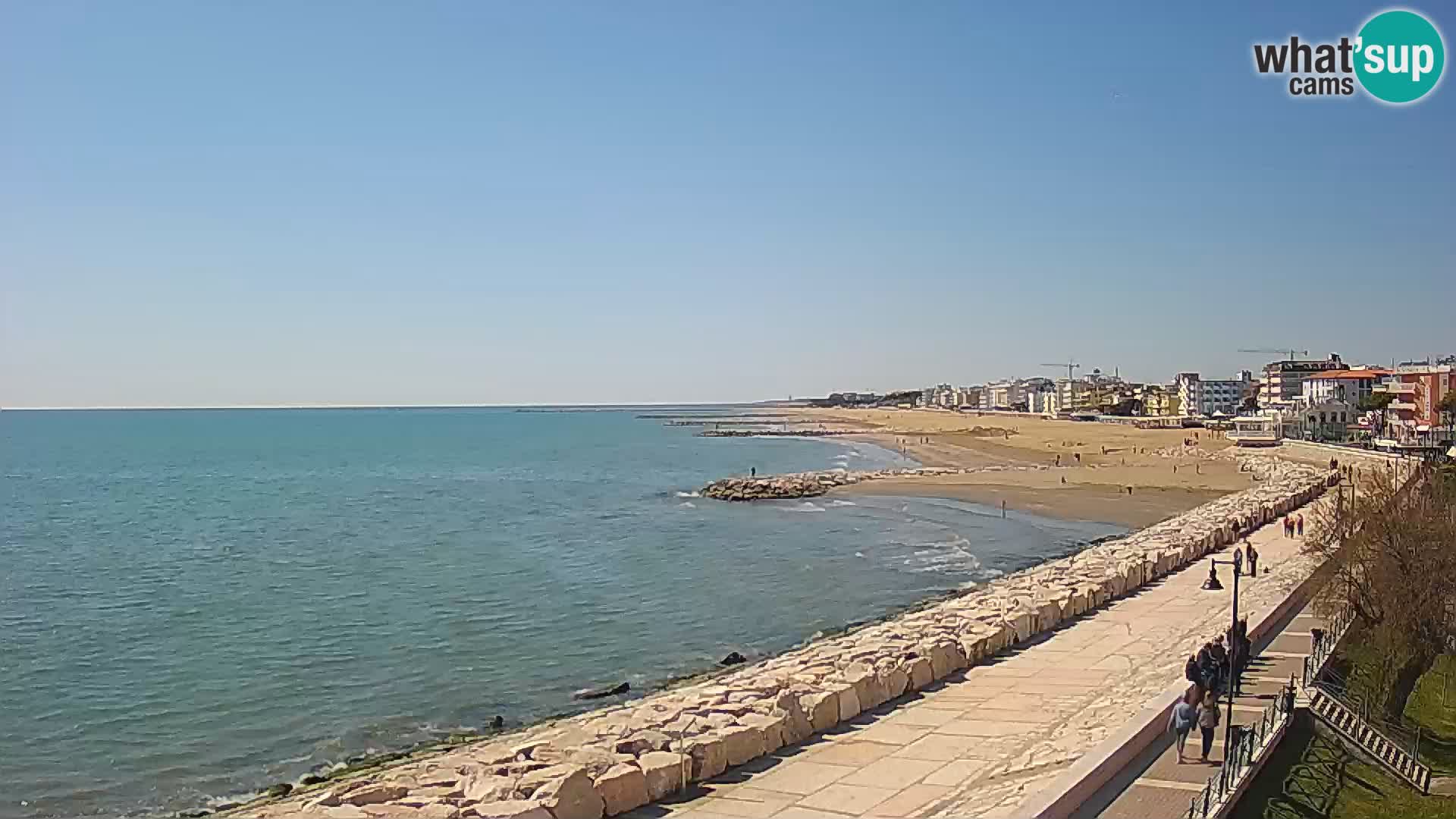 Webcam Caorle Ponente – Vue depuis les Marinai di Caorle