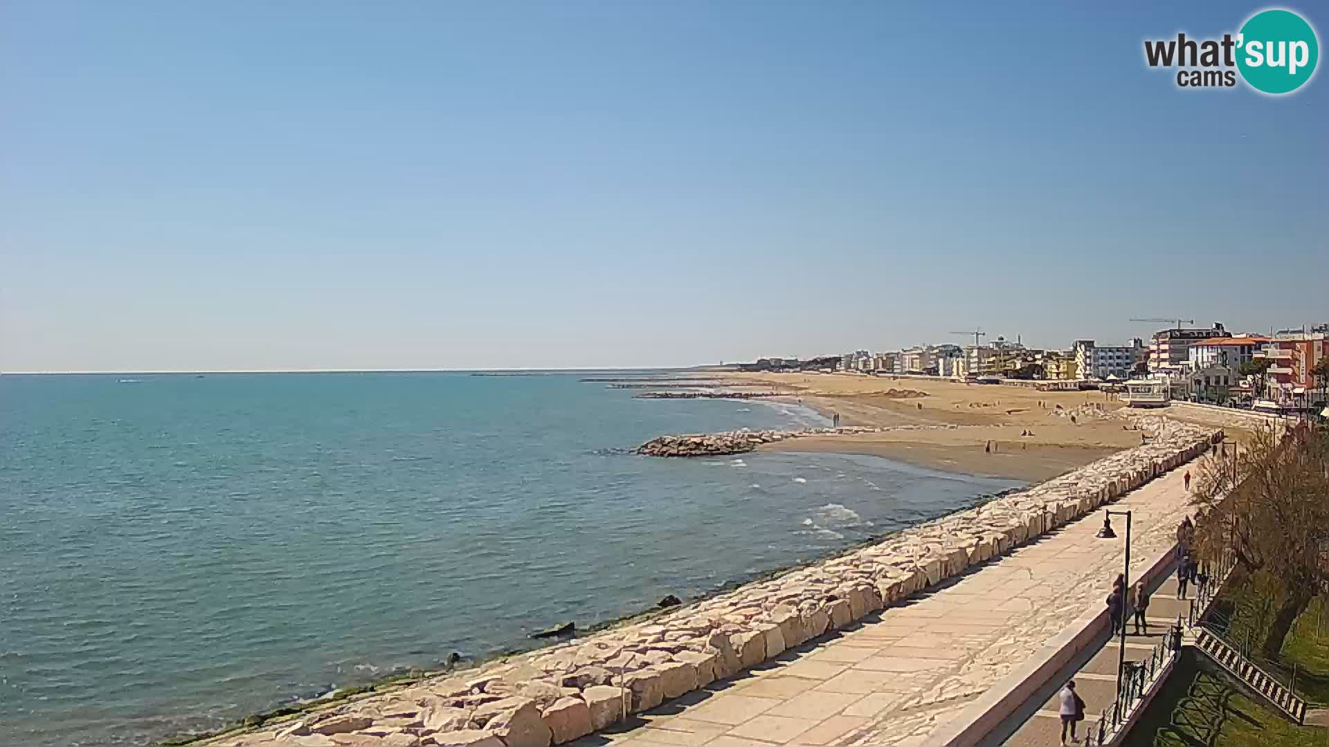 Webcam Caorle Ponente – Vue depuis les Marinai di Caorle