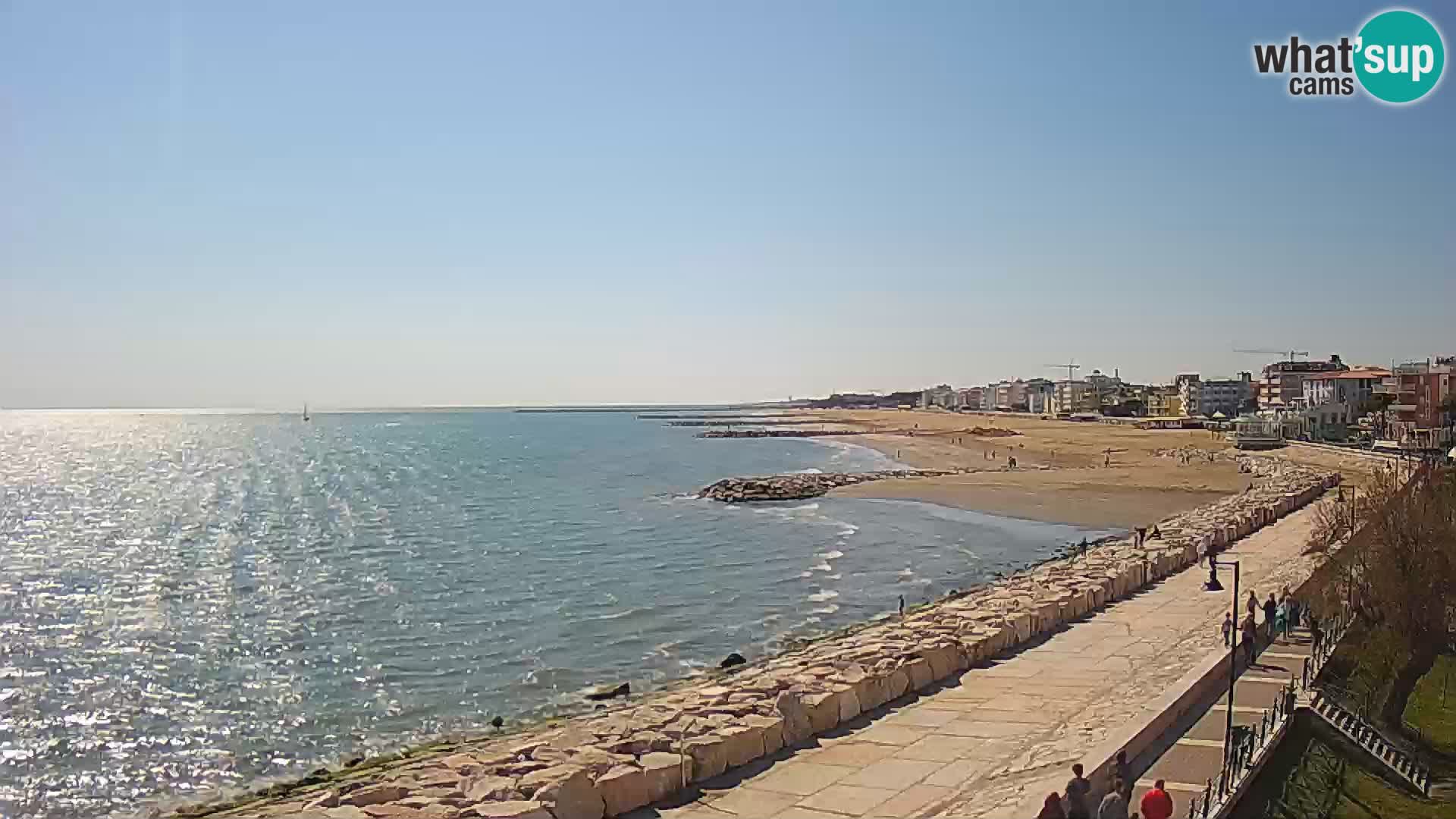 Webcam Caorle Ponente – Blick von Marinai di Caorle
