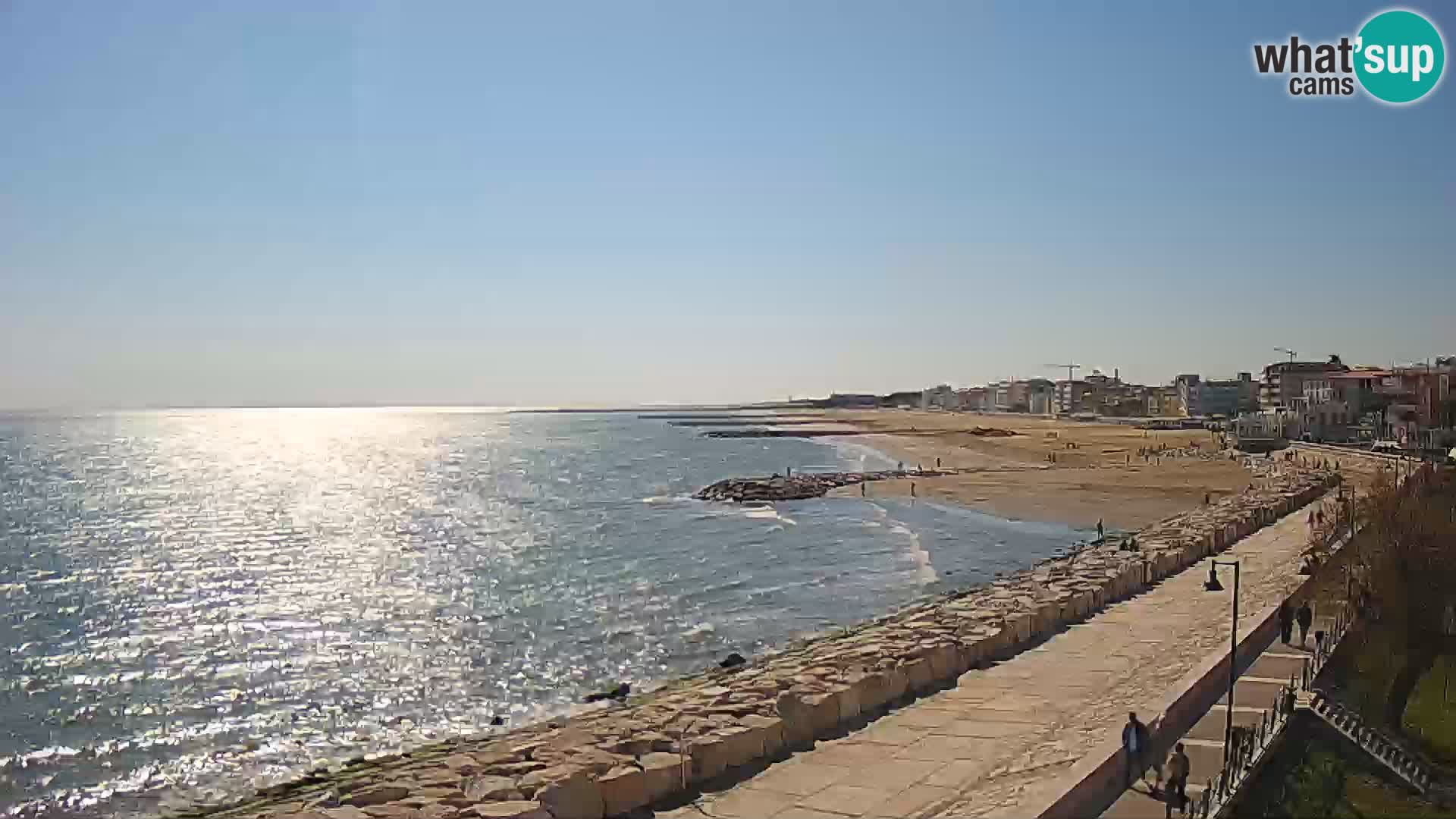 Webcam Caorle Ponente – Blick von Marinai di Caorle