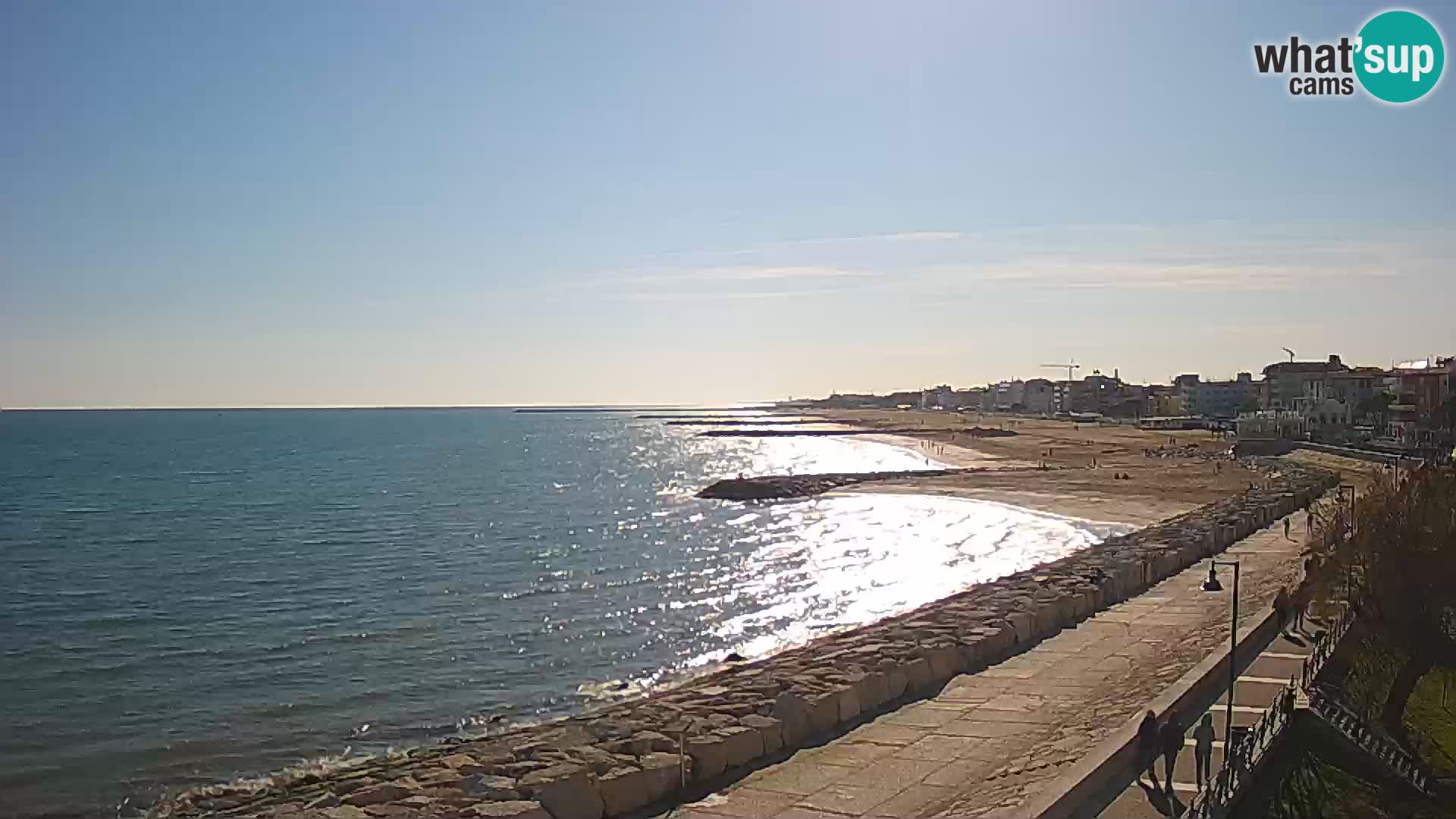 Webcam Caorle Ponente – Blick von Marinai di Caorle