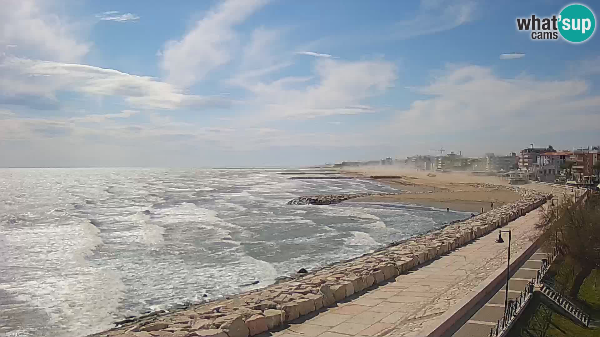 Webcam Caorle Ponente – Blick von Marinai di Caorle