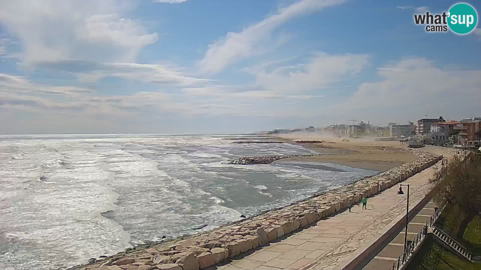 Webcam Caorle Ponente – Vue depuis les Marinai di Caorle