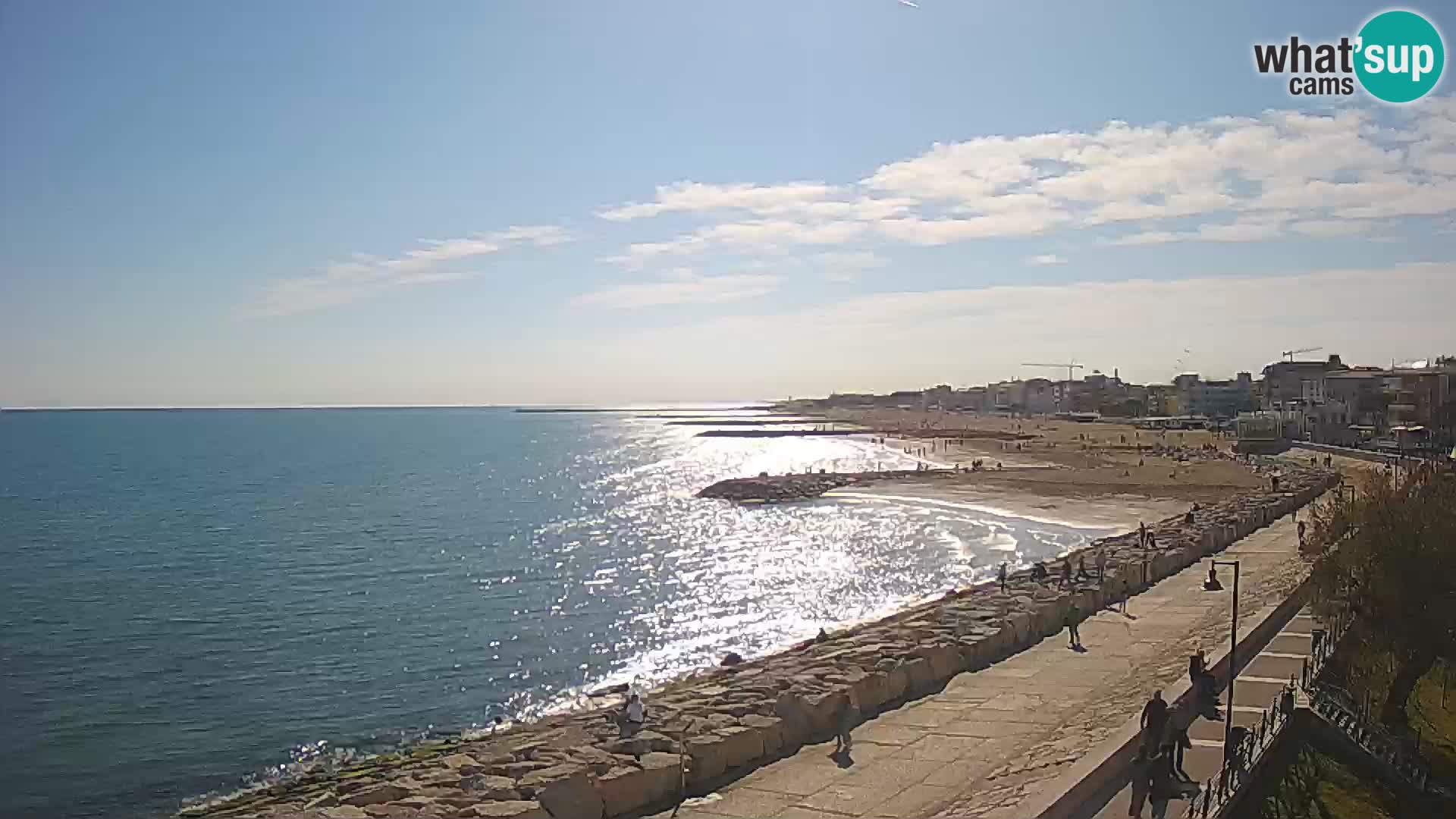 Webcam Caorle Ponente – Blick von Marinai di Caorle