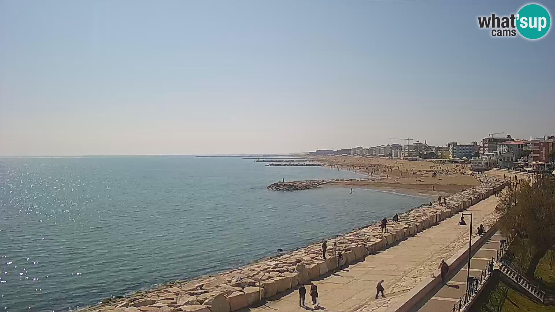 Webcam Caorle Ponente – Vue depuis les Marinai di Caorle