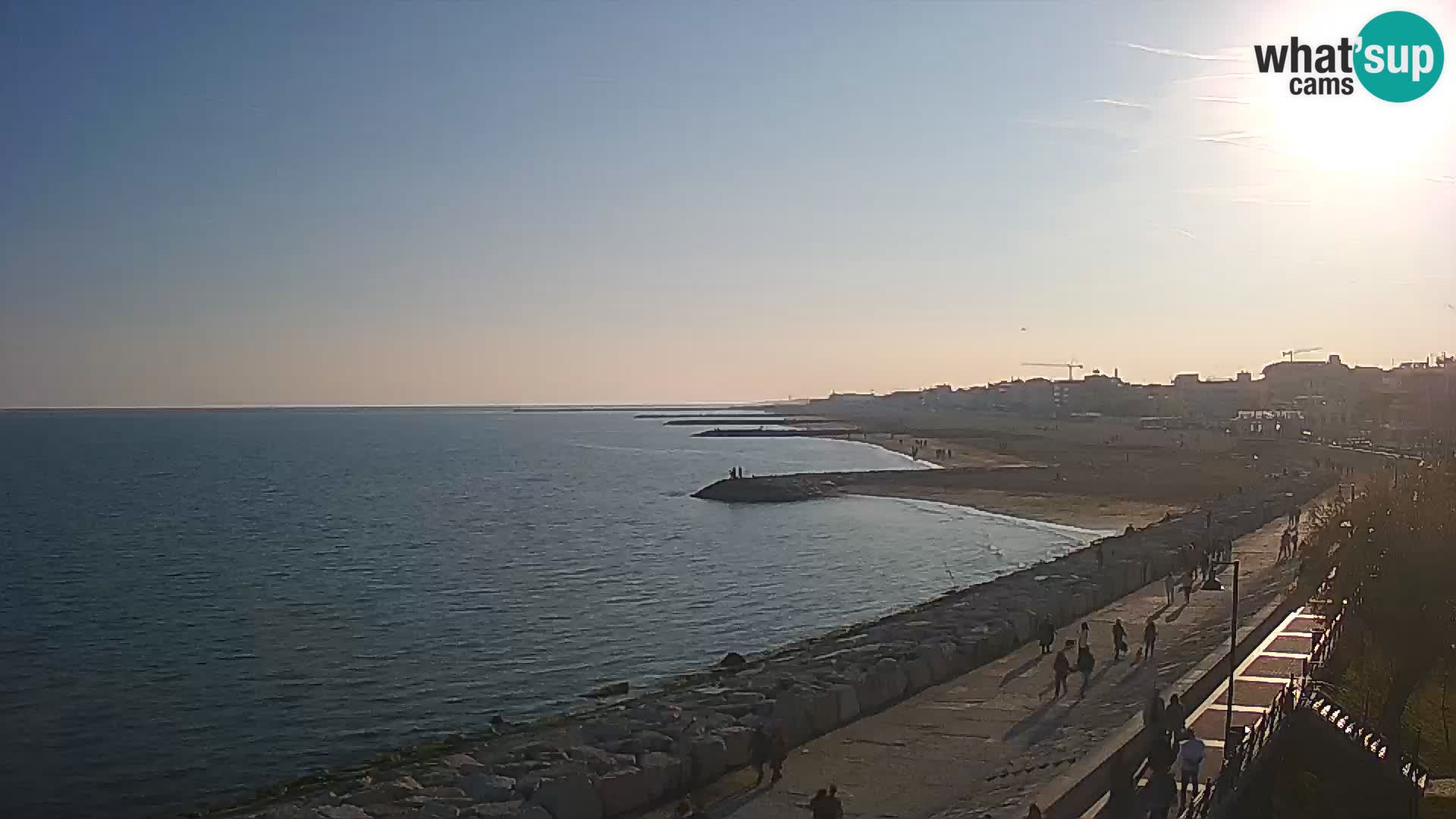 Webcam Caorle Ponente – Vue depuis les Marinai di Caorle
