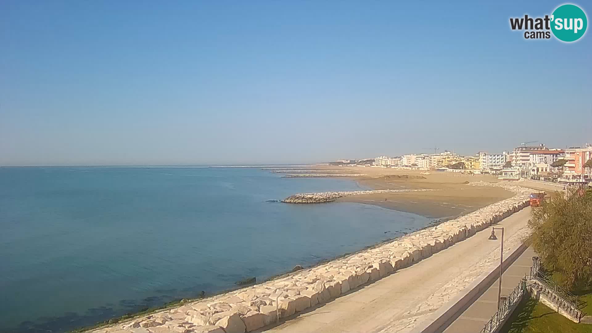 Webcam Caorle Ponente – Blick von Marinai di Caorle