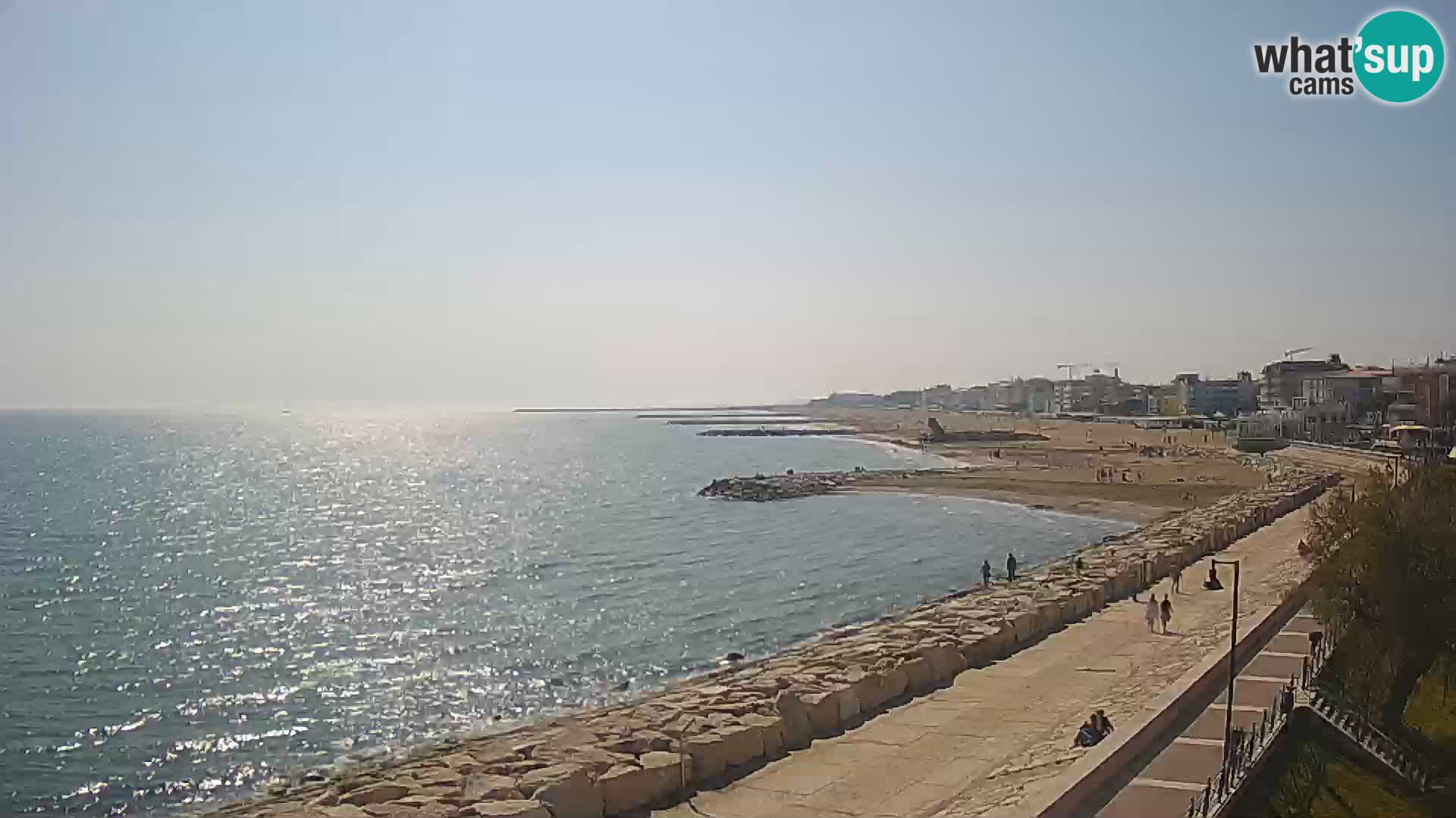 Webcam Caorle Ponente – Blick von Marinai di Caorle