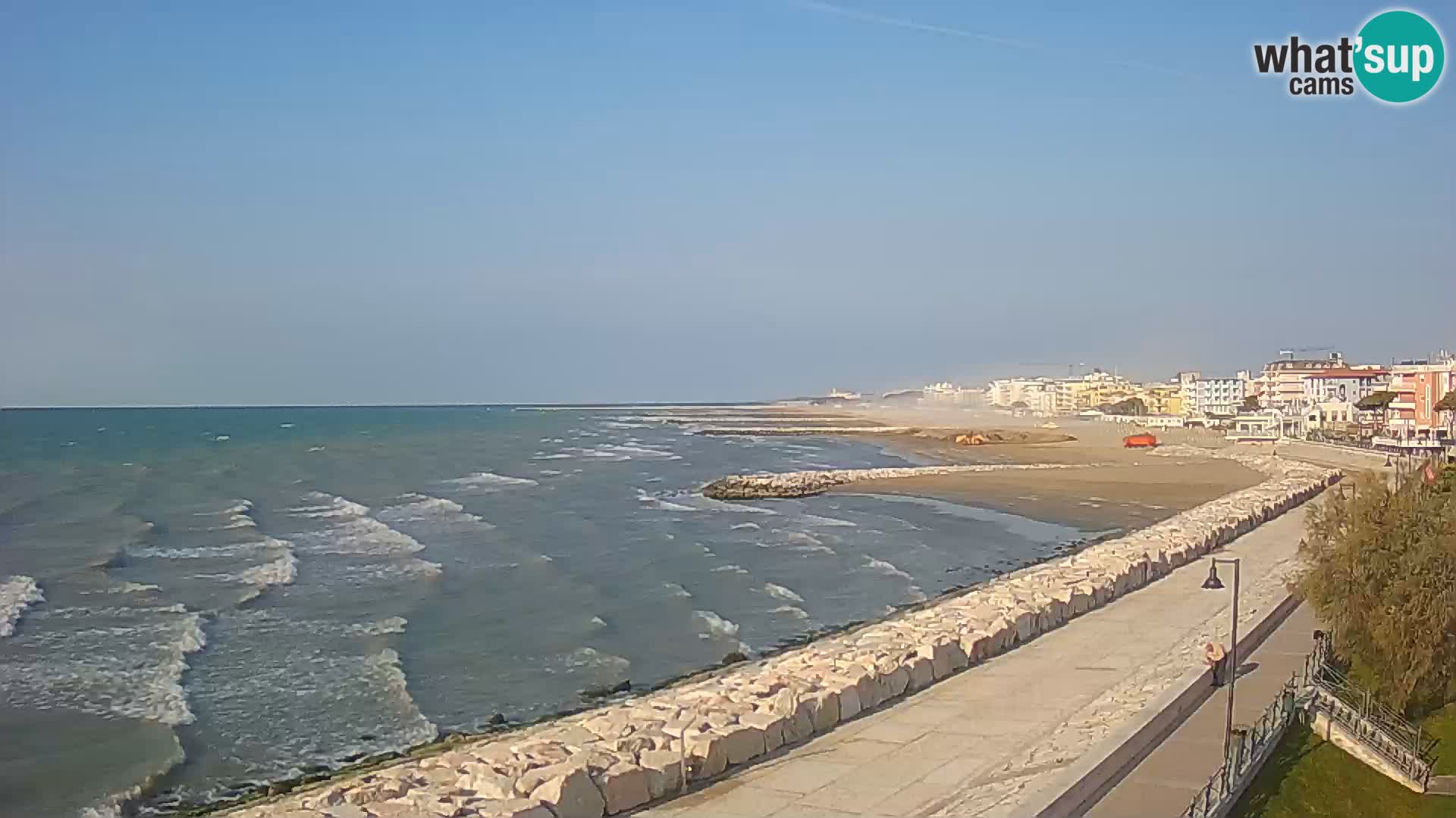 Webcam Caorle Ponente – Blick von Marinai di Caorle