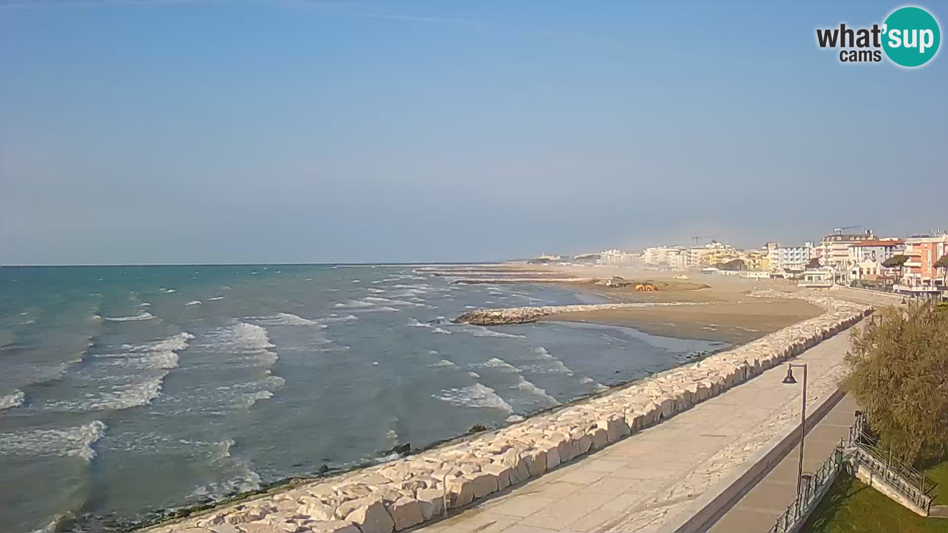 Webcam Caorle Ponente – Blick von Marinai di Caorle