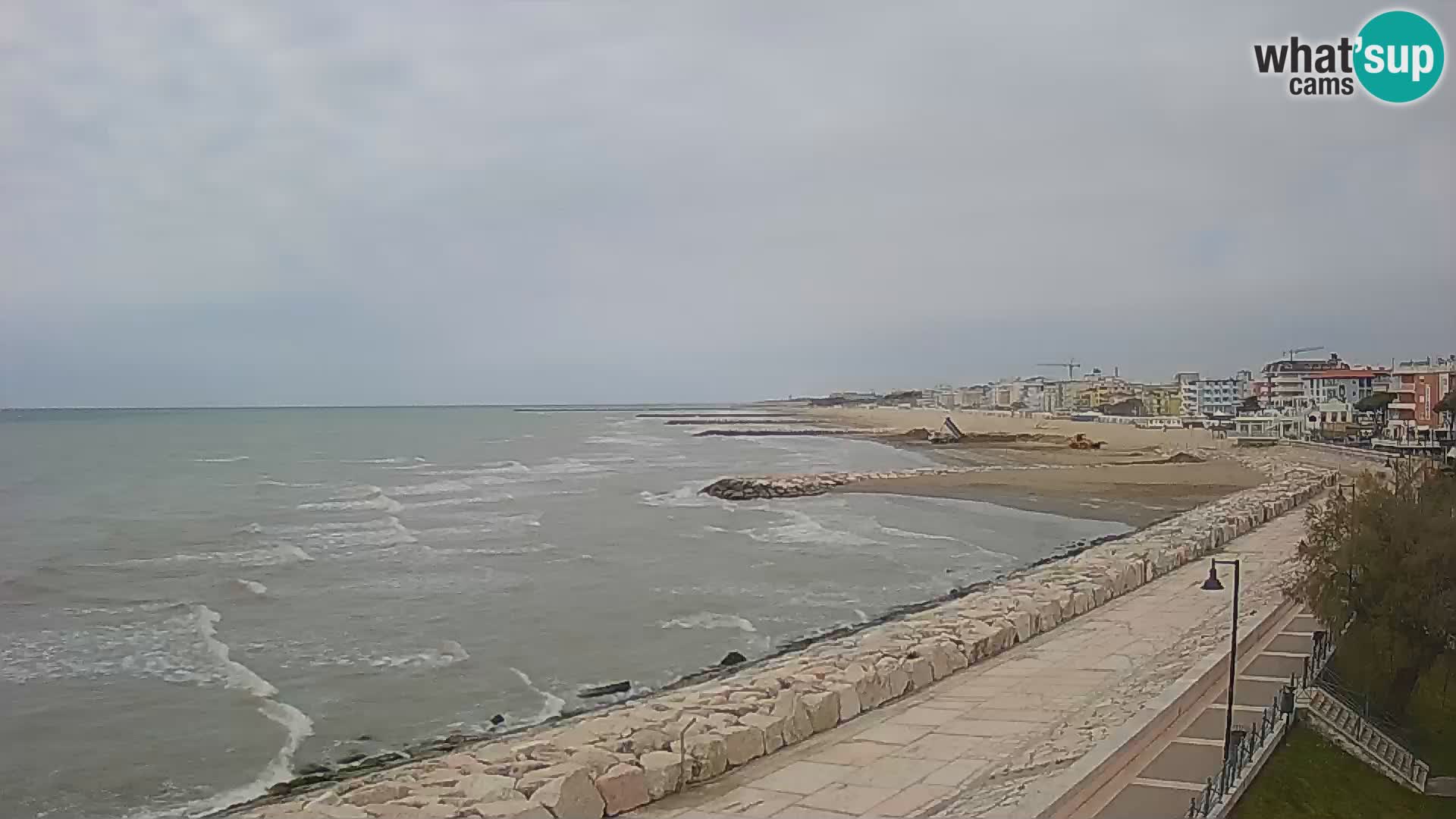 Webcam Caorle Ponente – Vue depuis les Marinai di Caorle