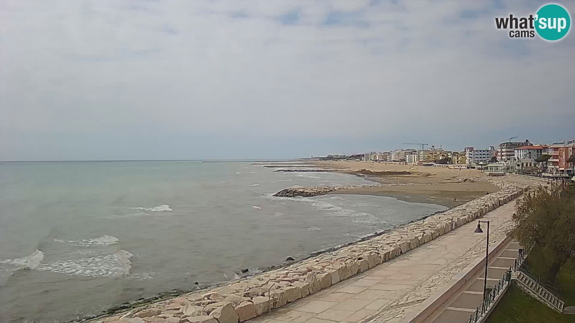 Webcam Caorle Ponente – Vue depuis les Marinai di Caorle