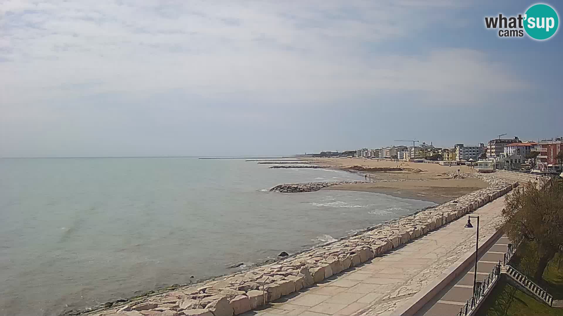 Webcam Caorle Ponente – Blick von Marinai di Caorle