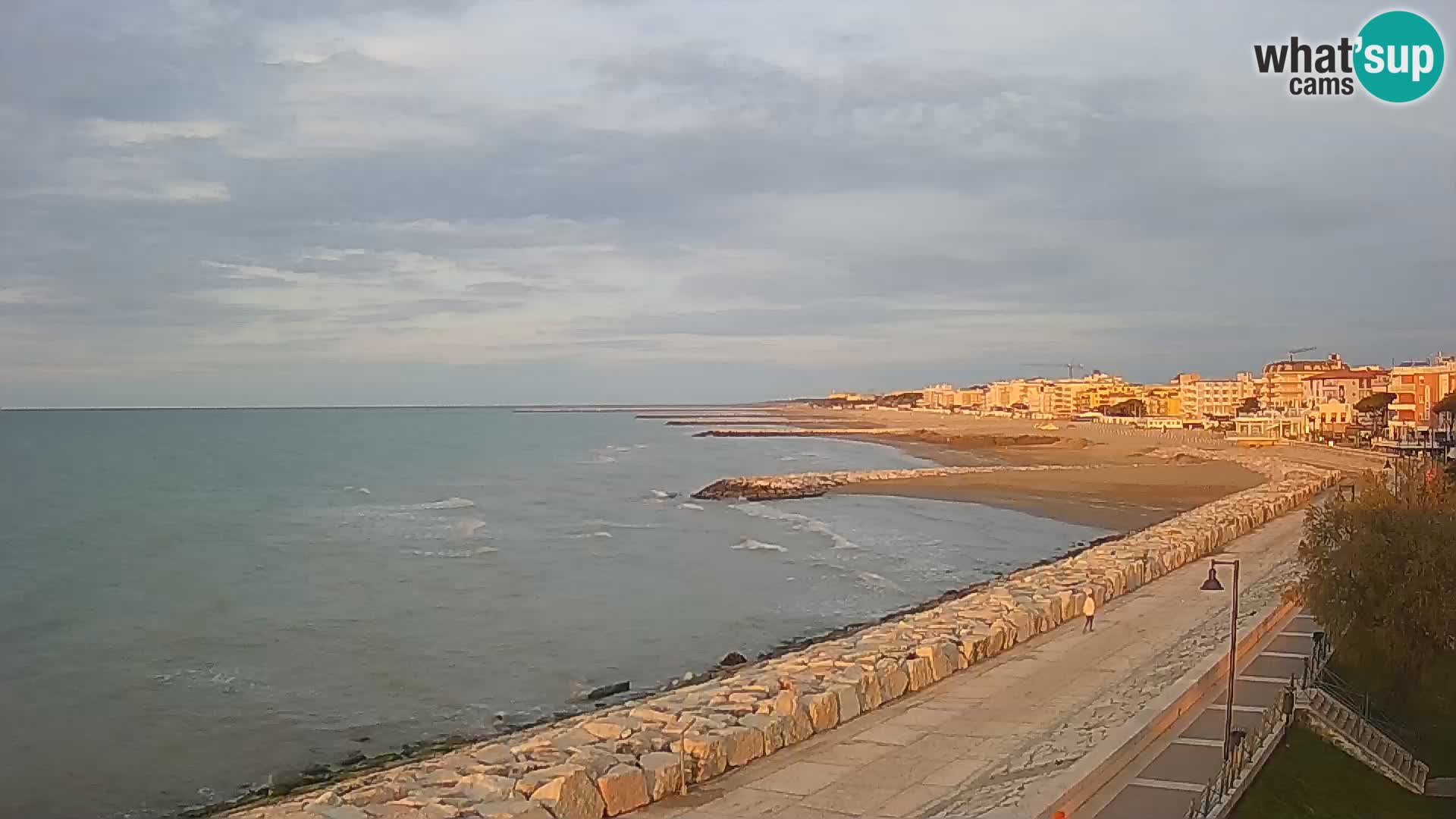 Webcam Caorle Ponente – Vue depuis les Marinai di Caorle