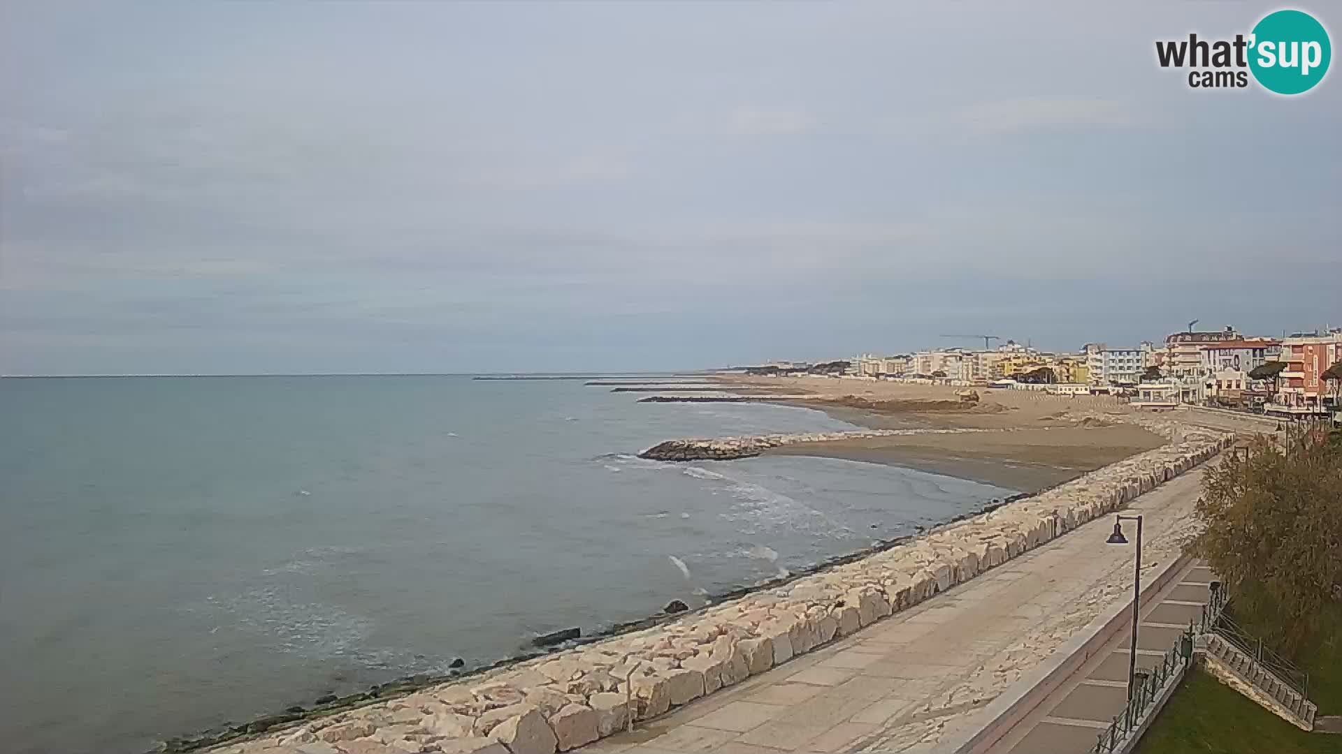 Webcam Caorle Ponente – Vue depuis les Marinai di Caorle