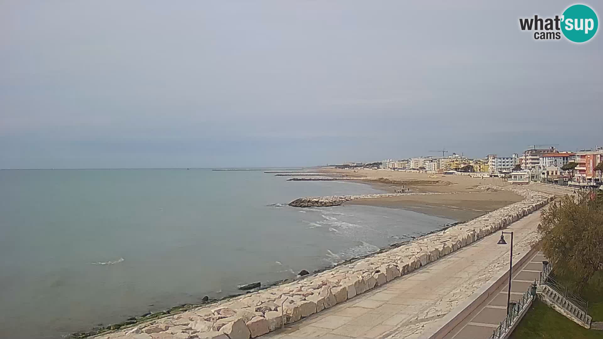 Webcam Caorle Ponente – Vue depuis les Marinai di Caorle