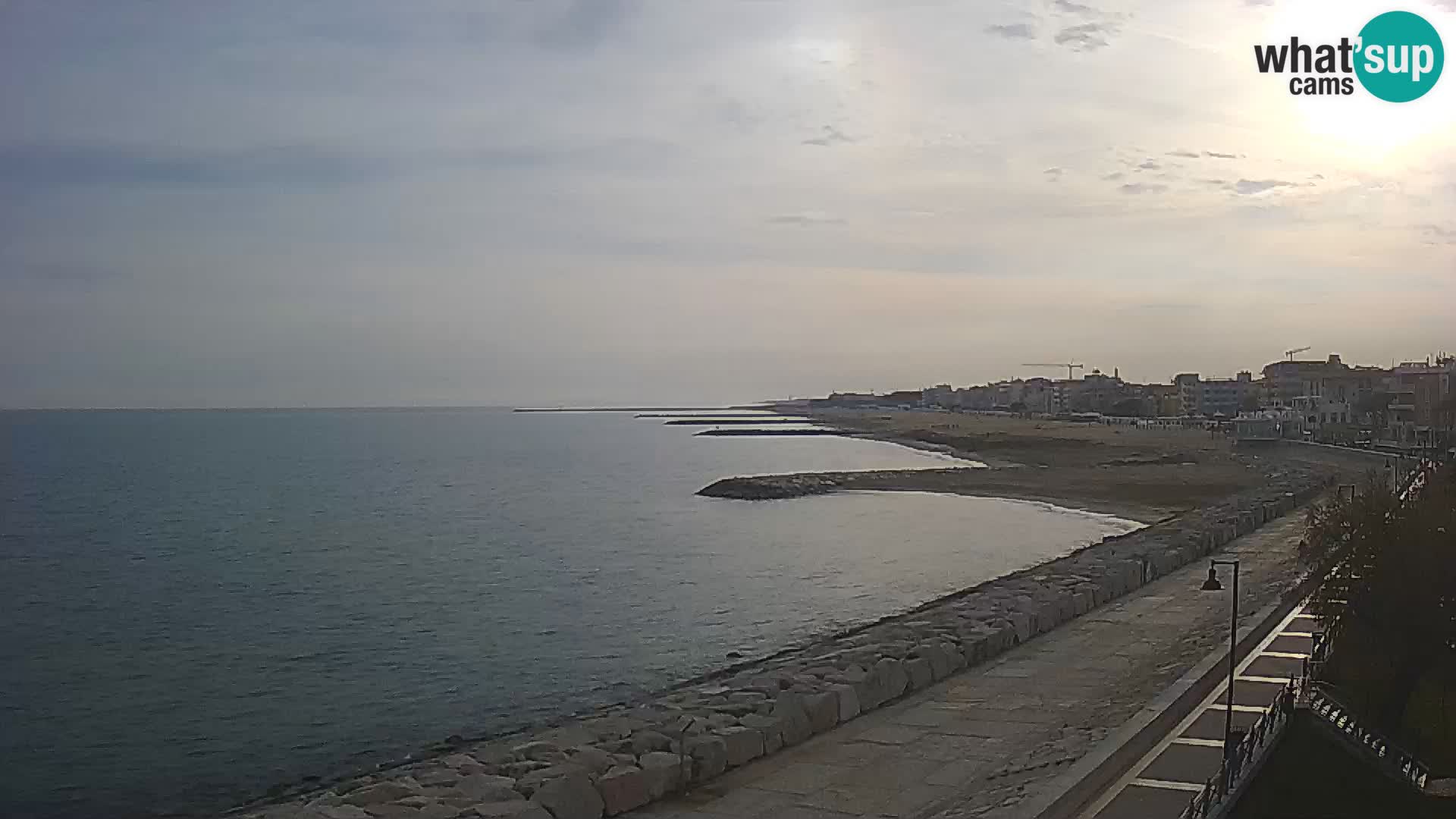 Webcam Caorle Ponente – Blick von Marinai di Caorle