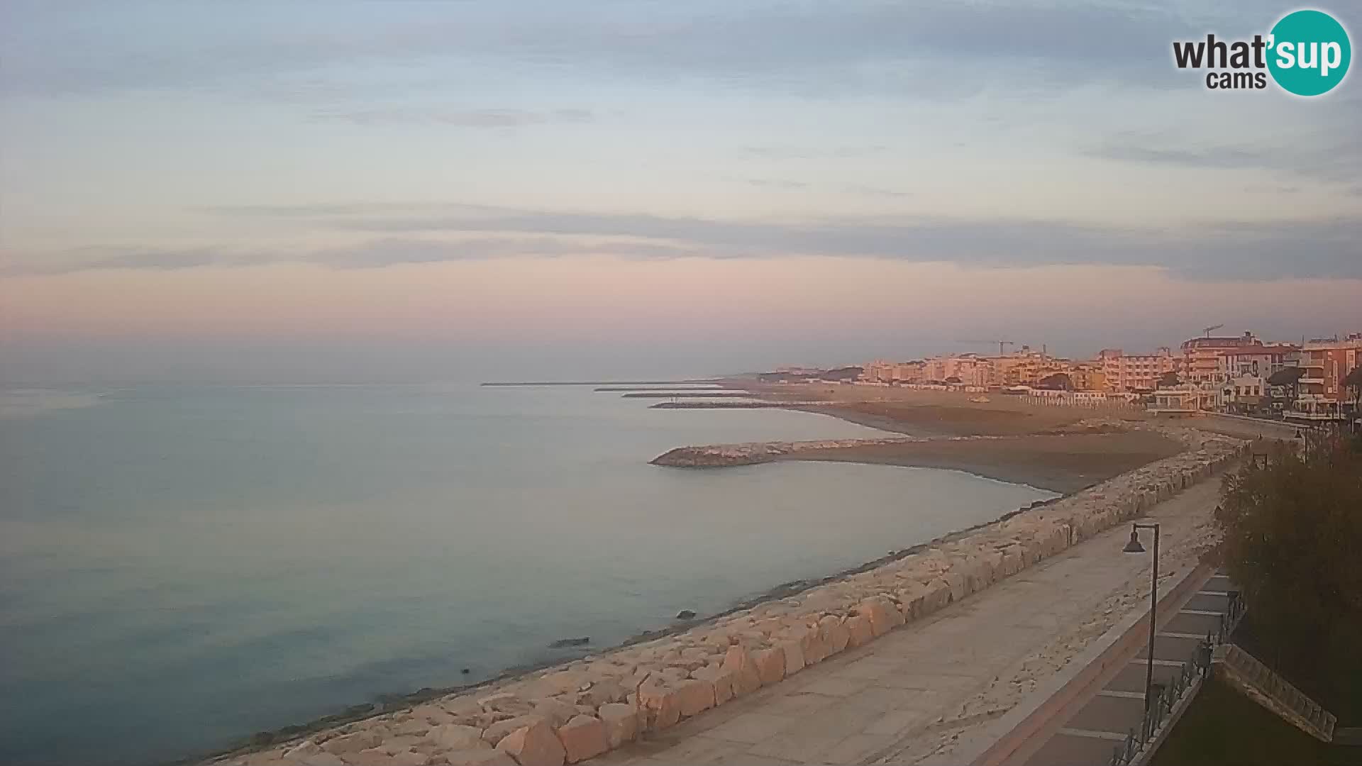Webcam Caorle Ponente – Blick von Marinai di Caorle
