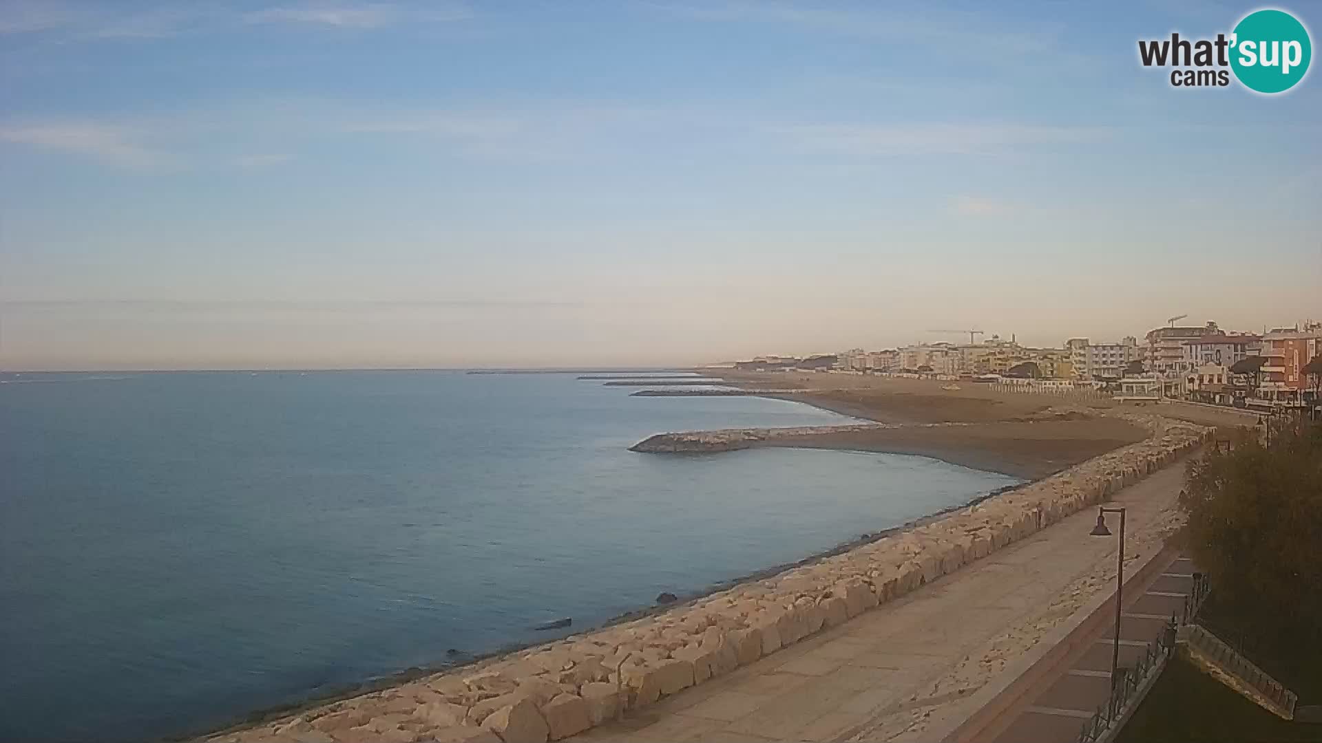 Webcam Caorle Ponente – Vue depuis les Marinai di Caorle