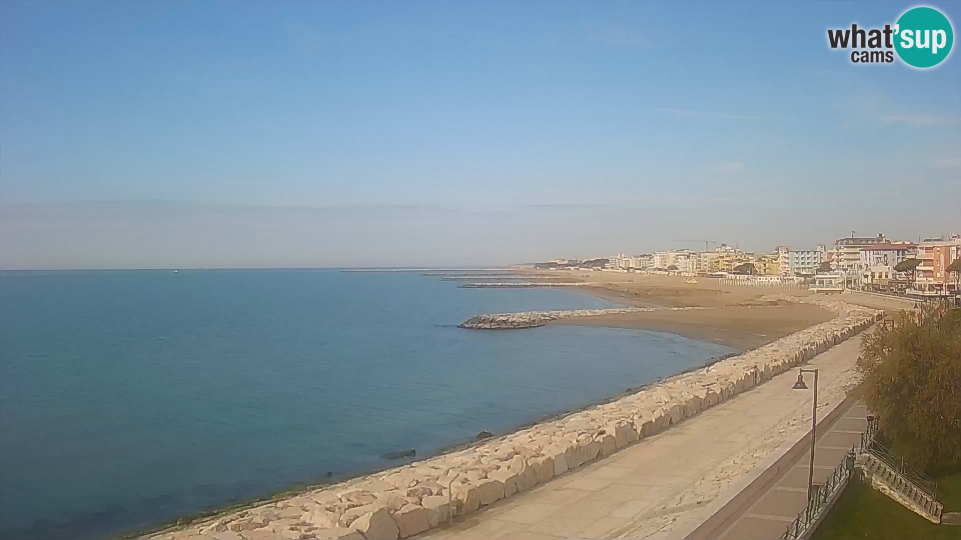Webcam Caorle Ponente – Blick von Marinai di Caorle