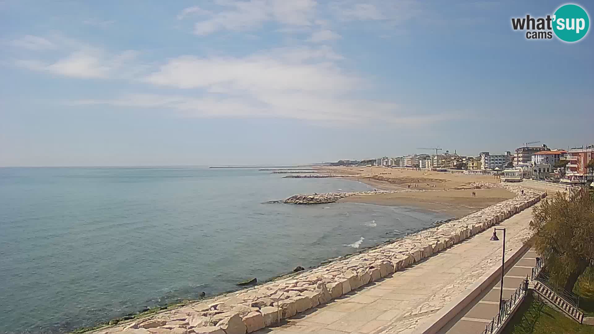 Webcam Caorle Ponente – Vue depuis les Marinai di Caorle