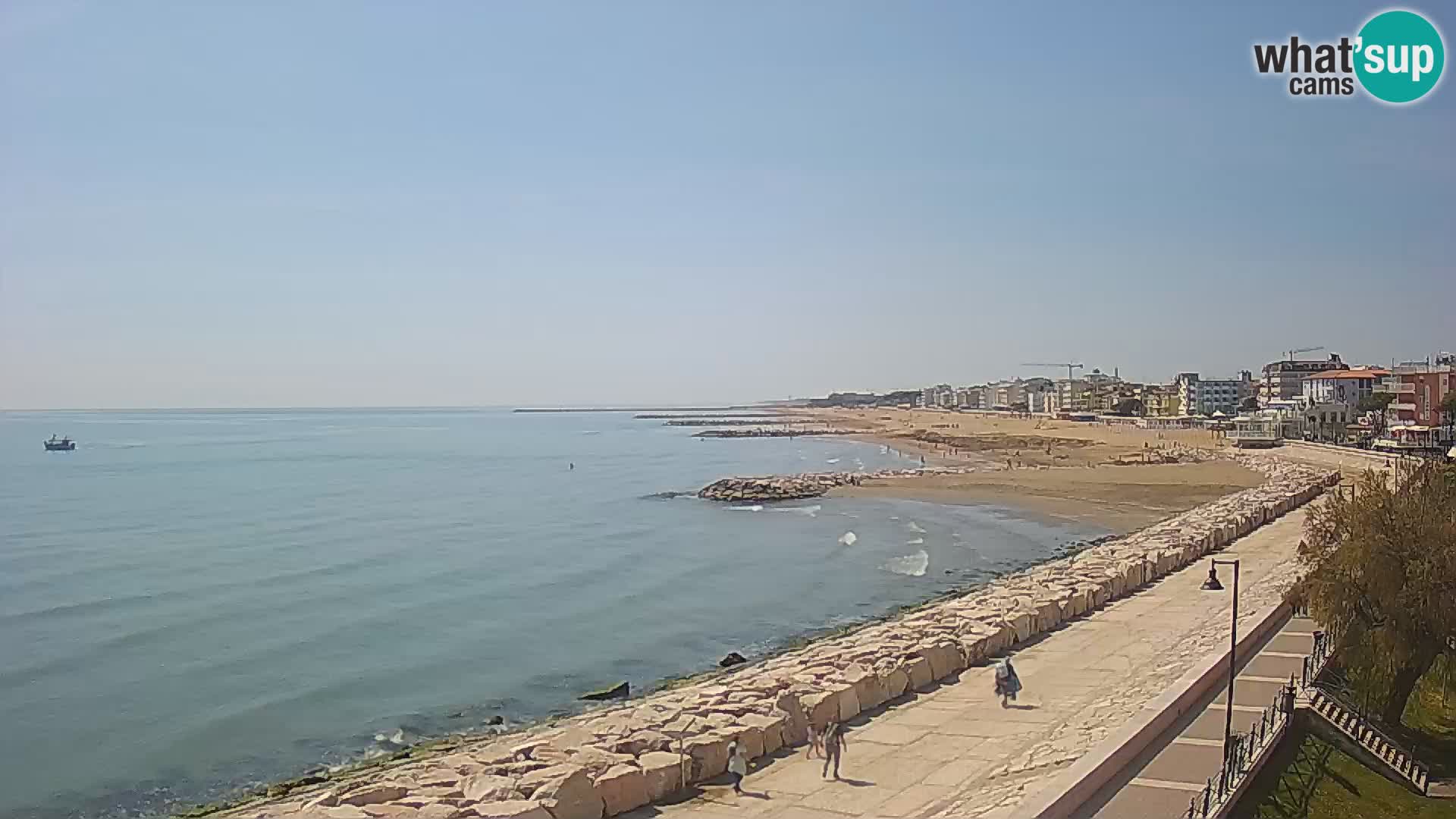 Webcam Caorle Ponente – Vue depuis les Marinai di Caorle