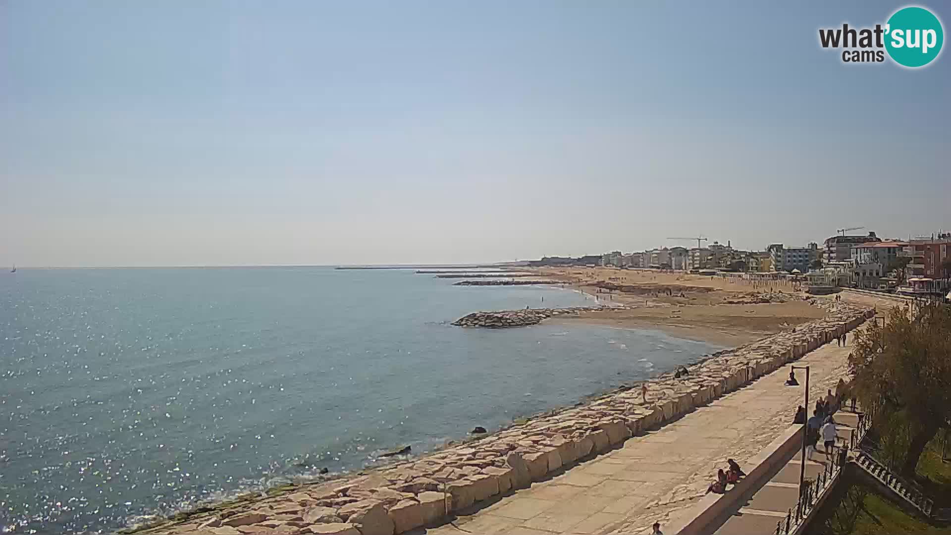 Webcam Caorle Ponente – Blick von Marinai di Caorle