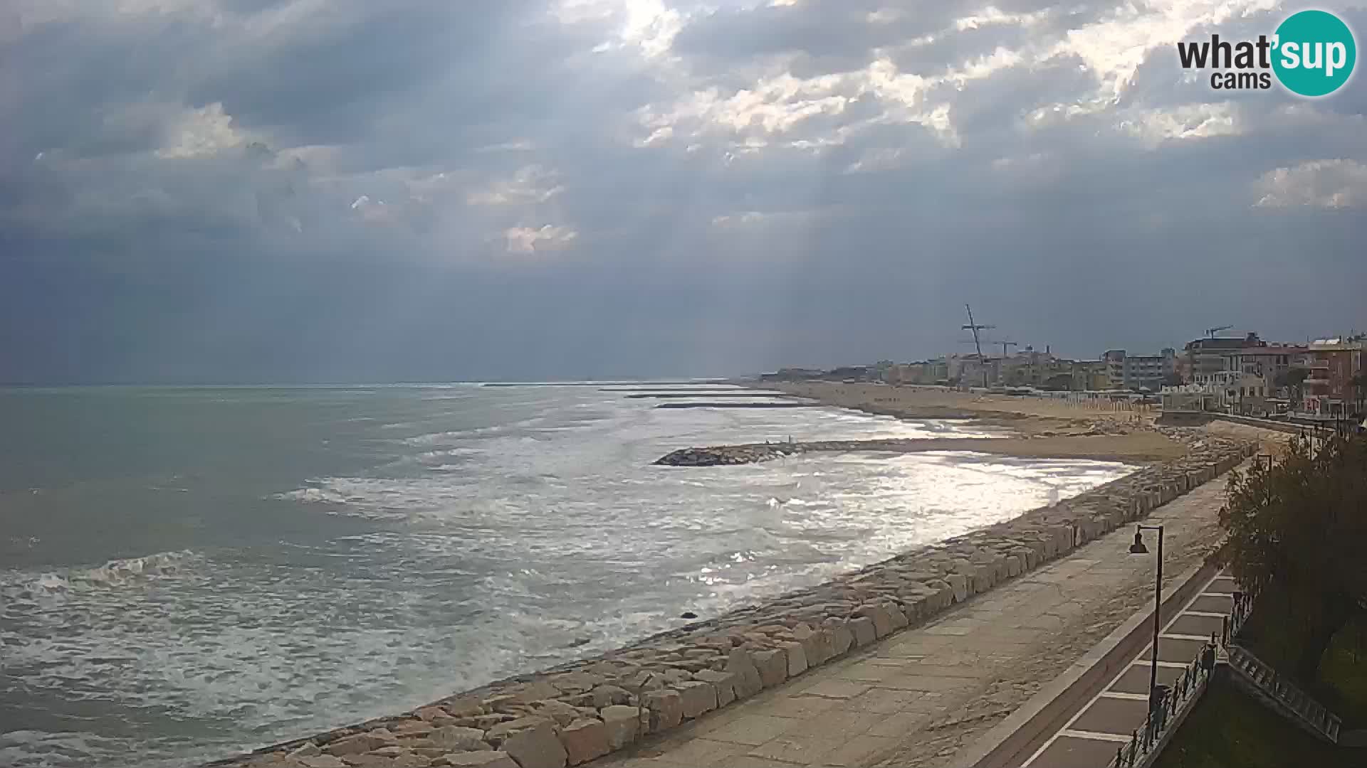 Webcam Caorle Ponente – Blick von Marinai di Caorle