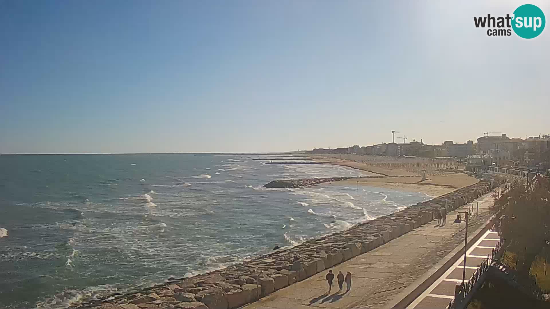 Webcam Caorle Ponente – Vue depuis les Marinai di Caorle