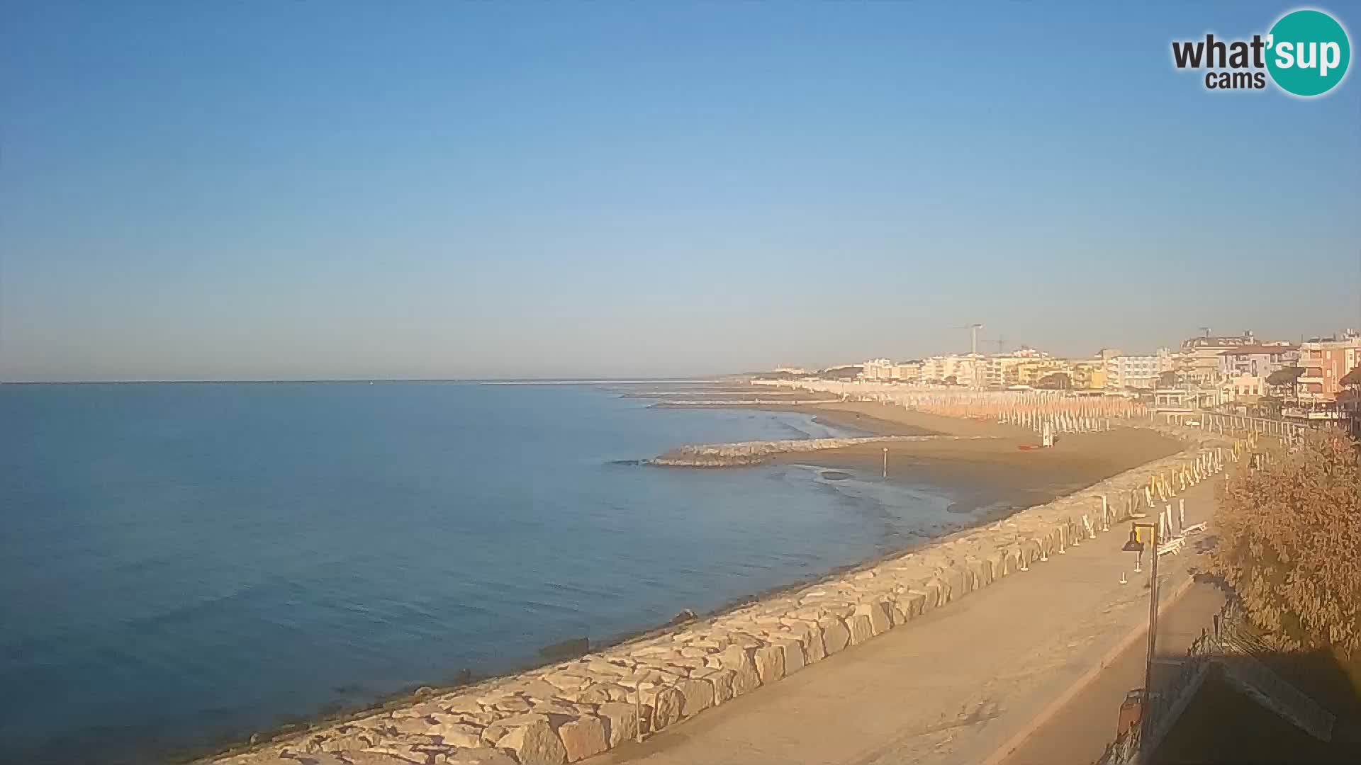 Webcam Caorle Ponente – Vue depuis les Marinai di Caorle