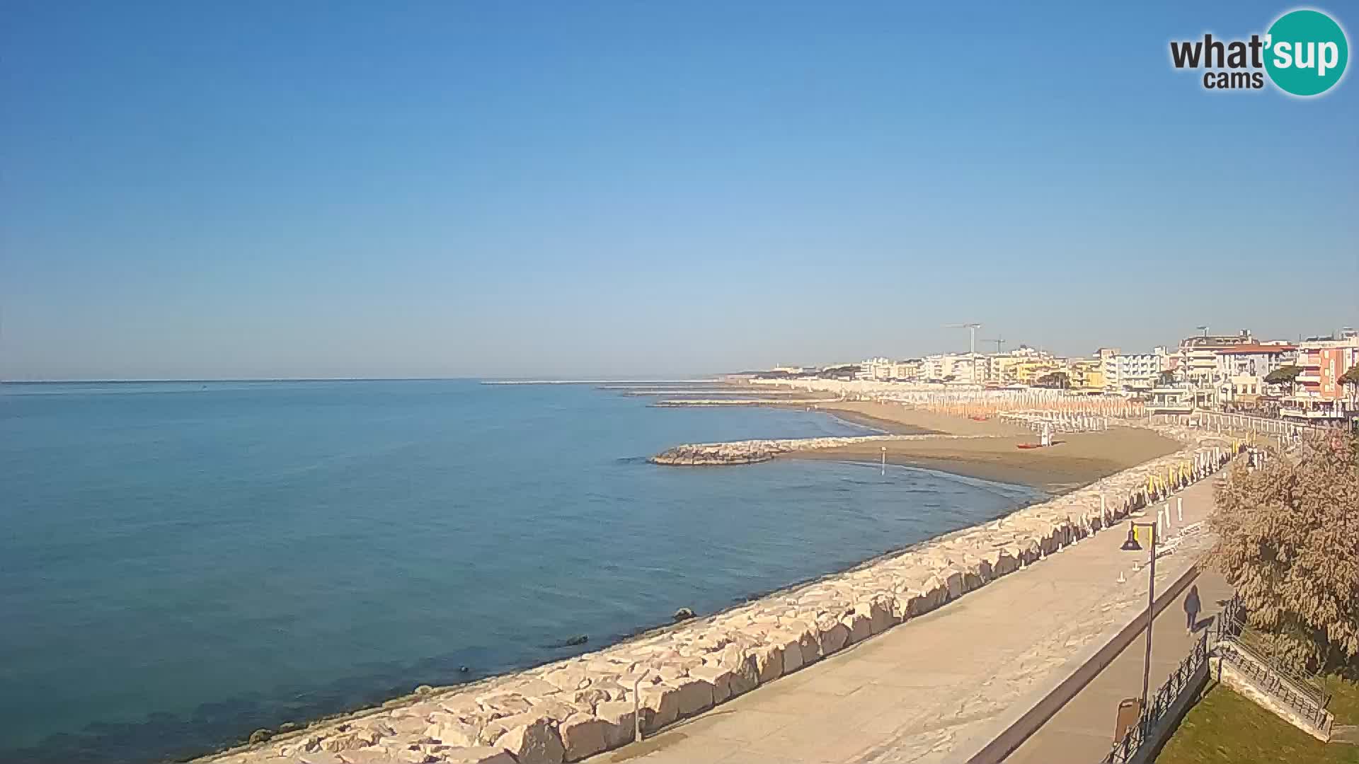 Webcam Caorle Ponente – Vue depuis les Marinai di Caorle