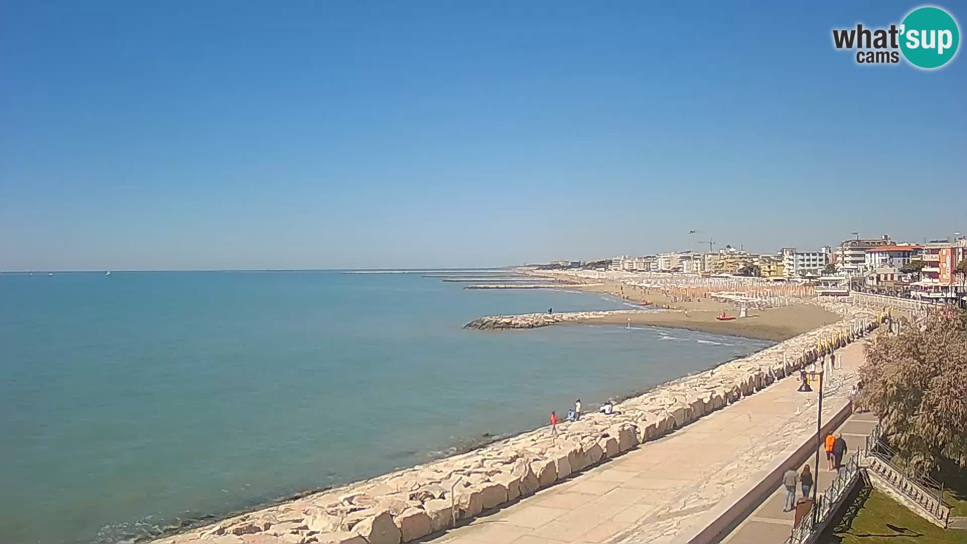 Webcam Caorle Ponente – Blick von Marinai di Caorle