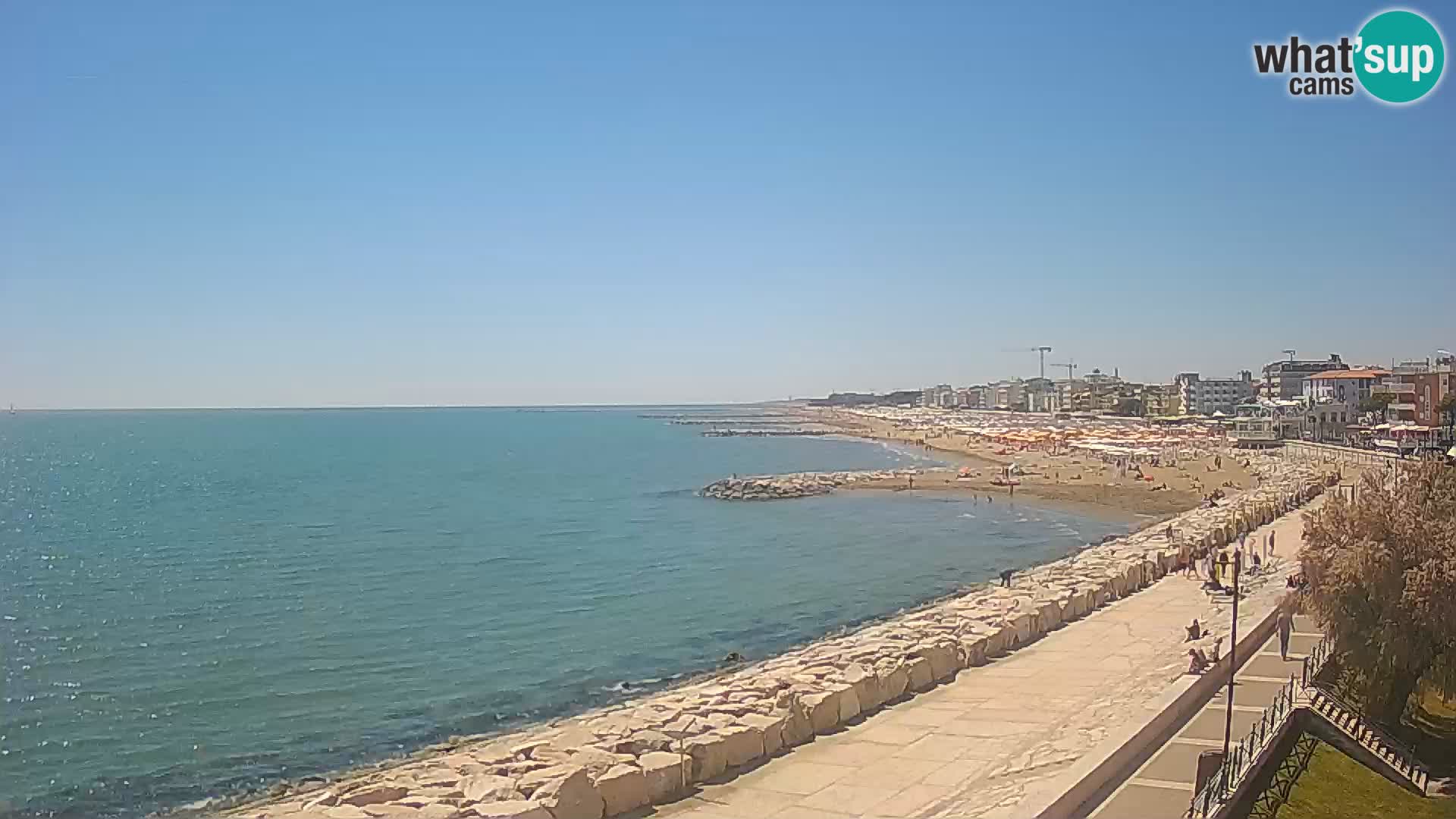 Webcam Caorle Ponente – Blick von Marinai di Caorle