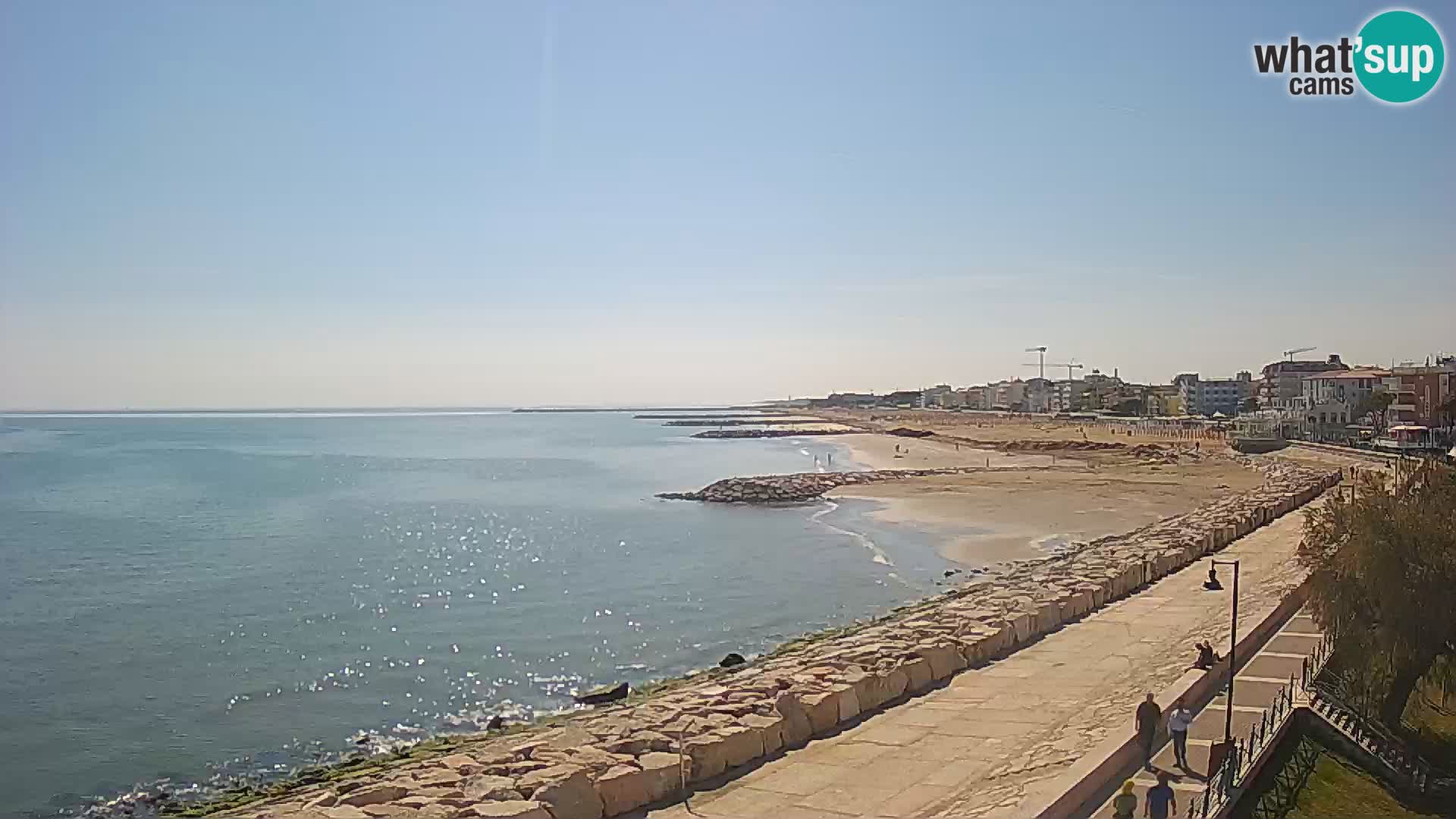 Webcam Caorle Ponente – Blick von Marinai di Caorle