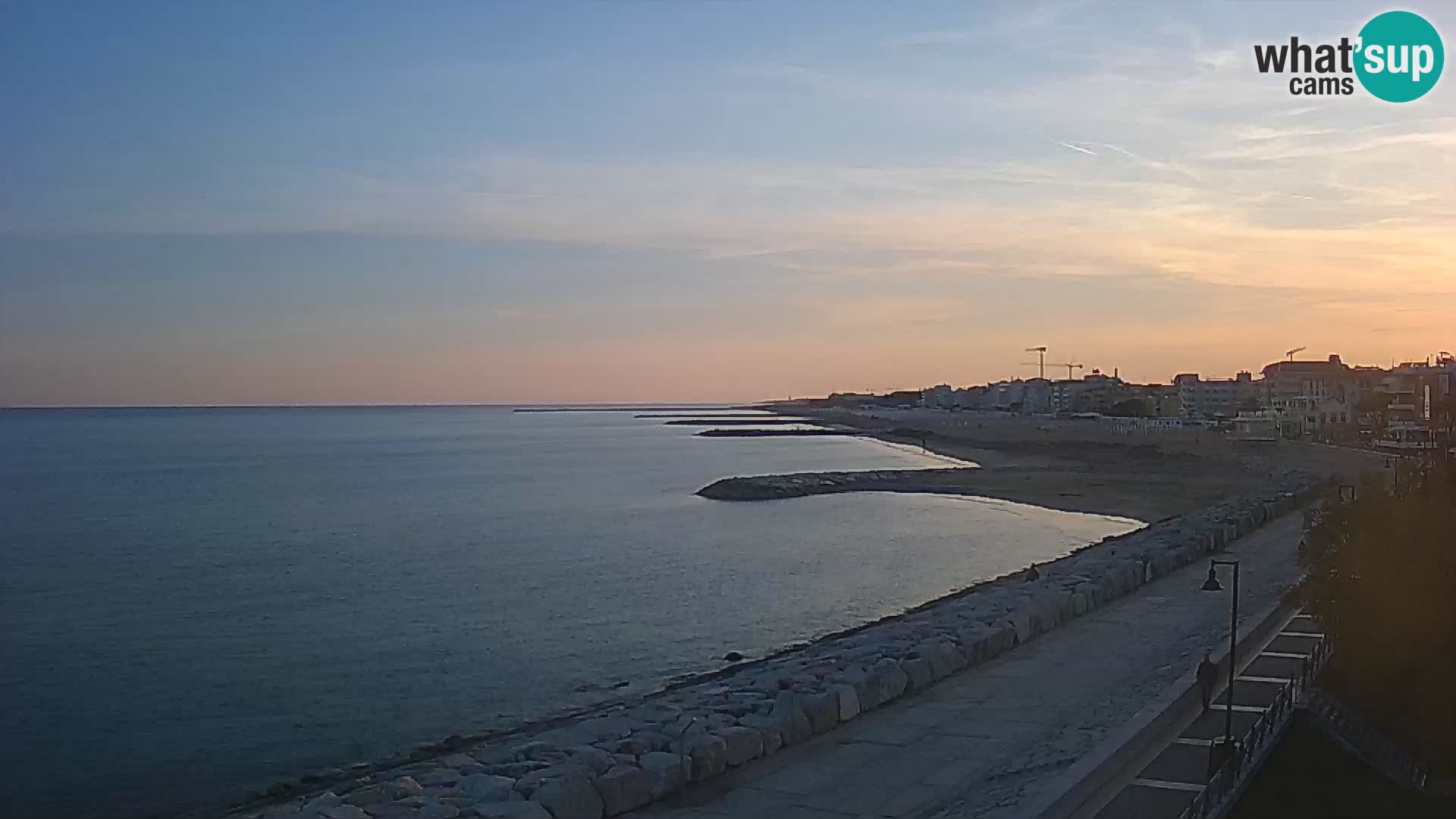 Webcam Caorle Ponente – Blick von Marinai di Caorle