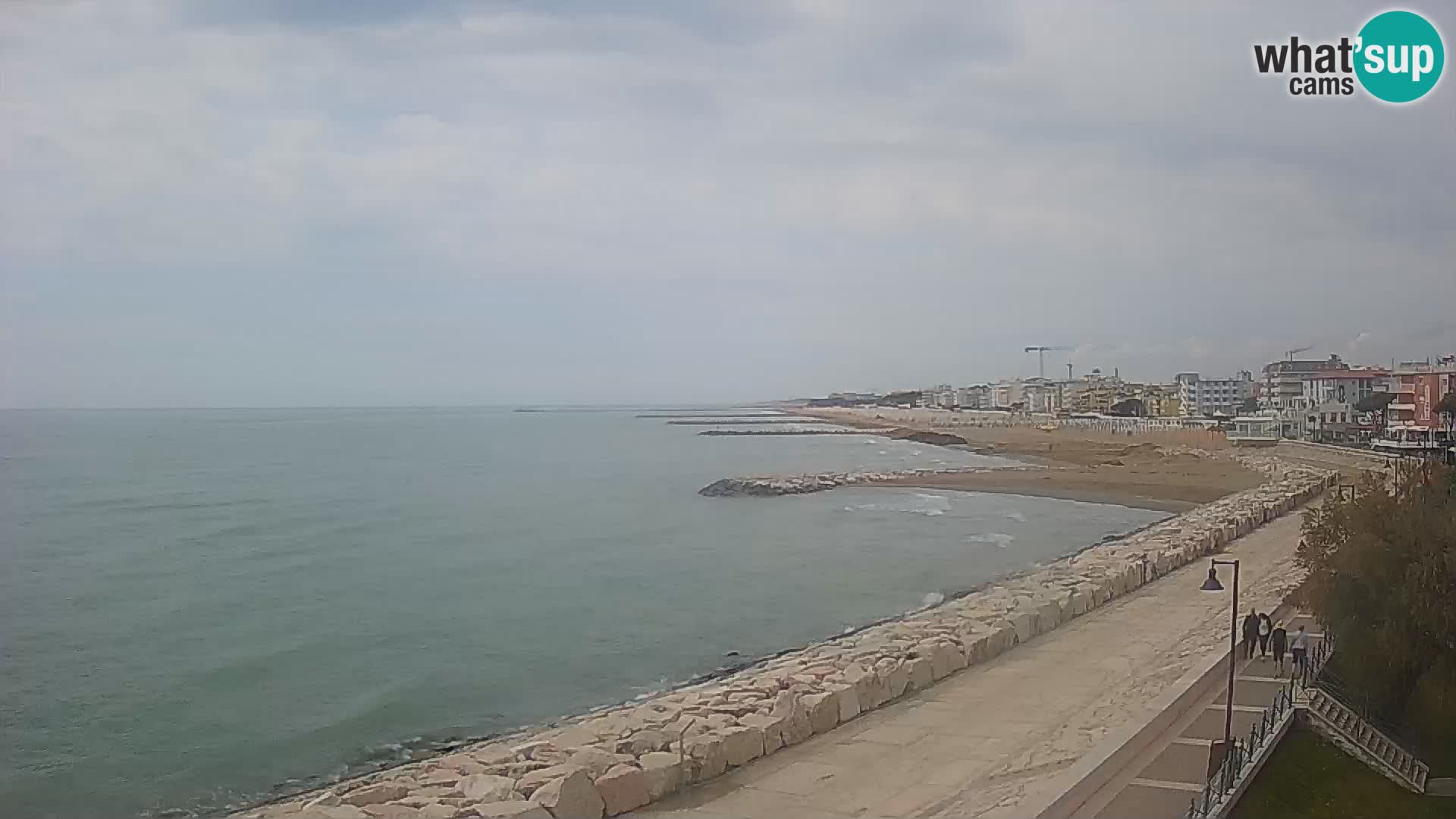 Webcam Caorle Ponente – Blick von Marinai di Caorle