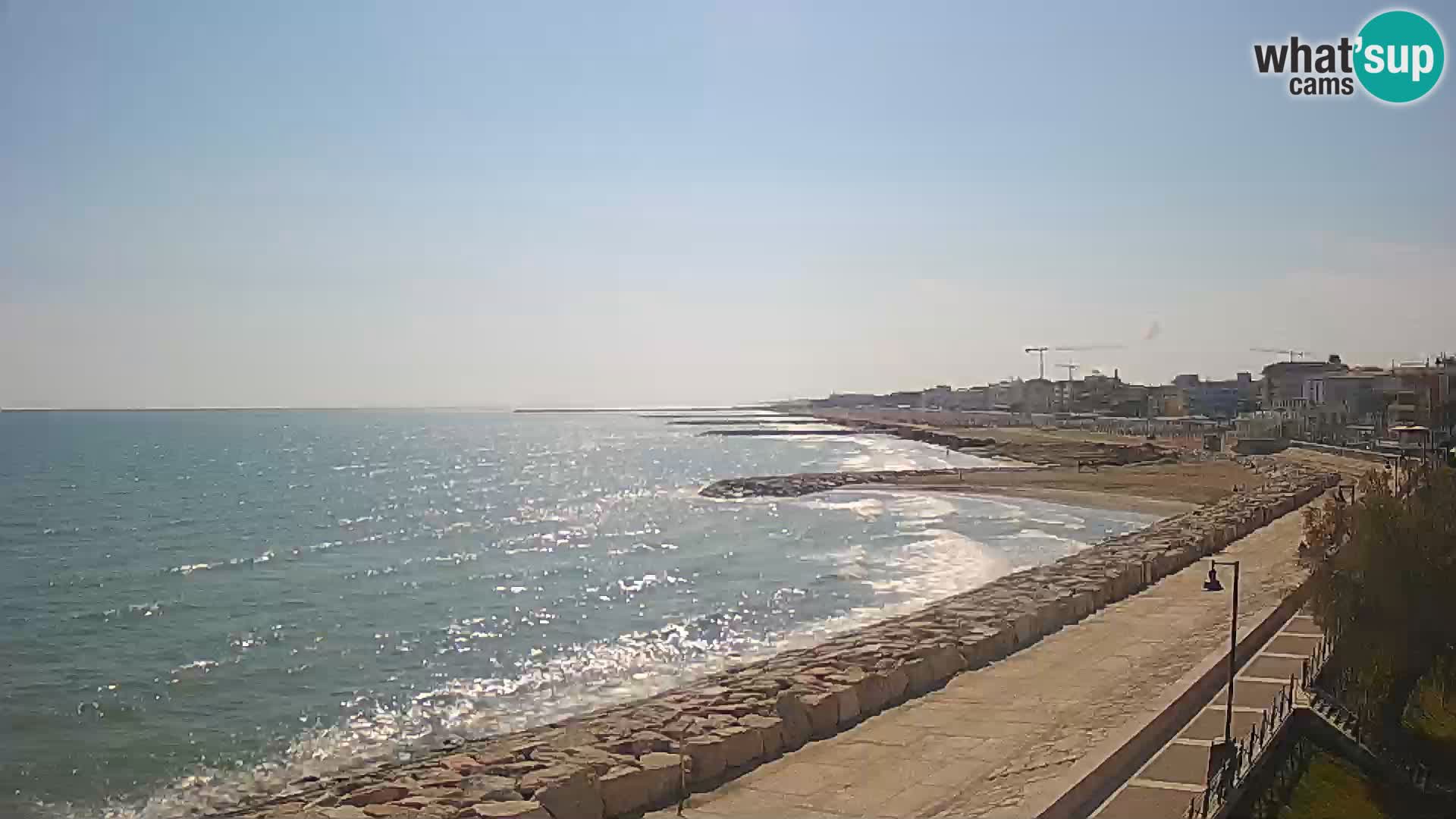 Webcam Caorle Ponente – Blick von Marinai di Caorle